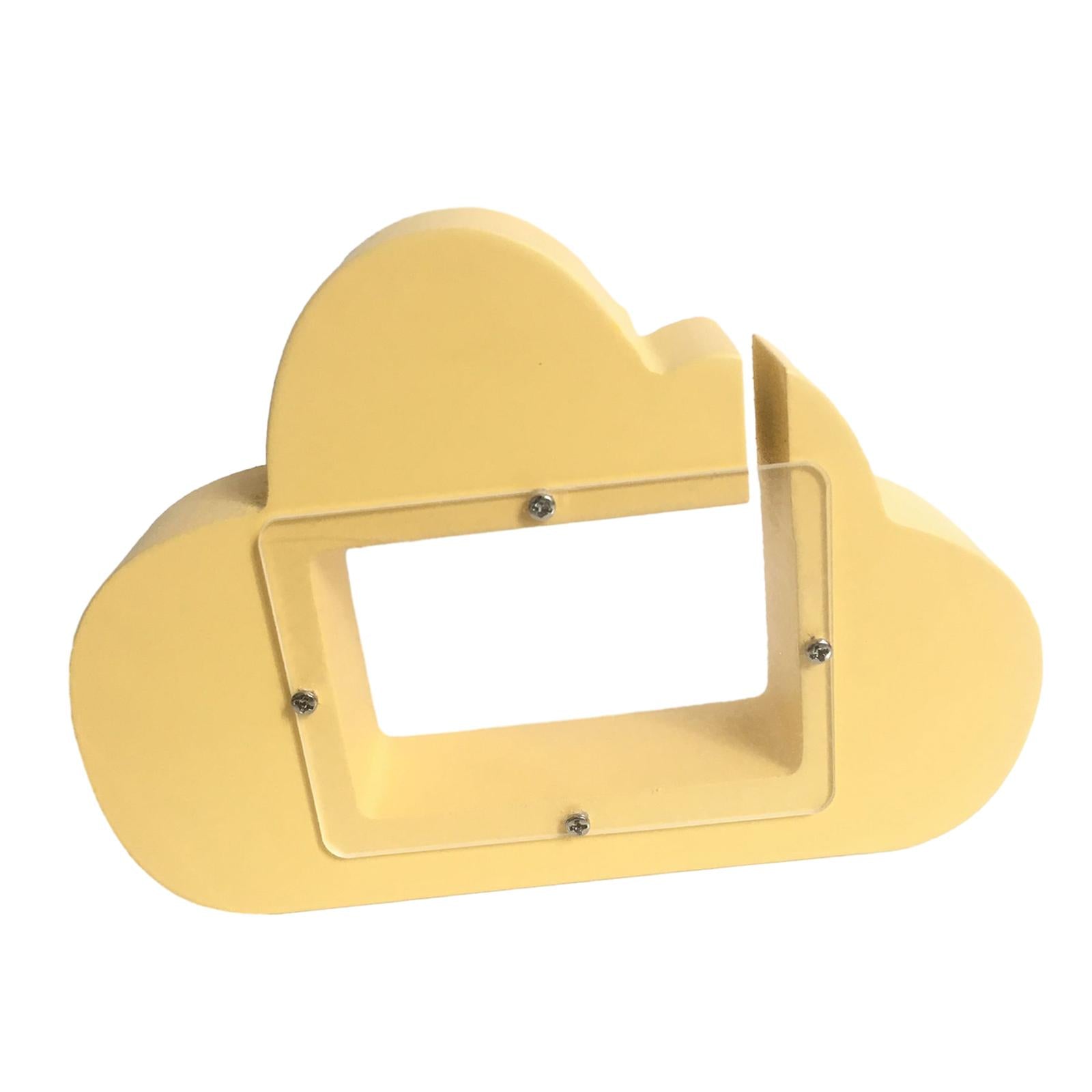 Piggy Bank Cloud Shape Storage Money Box for Wedding Vacation Birthday Gifts Creamy yellow
