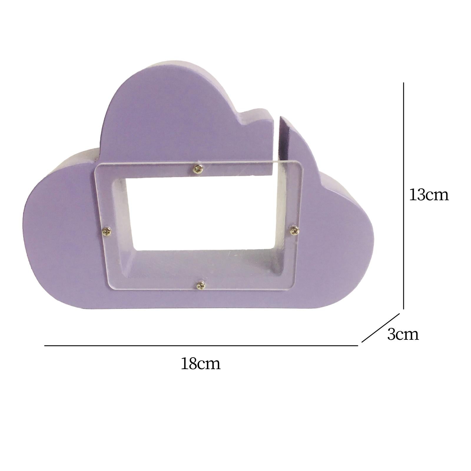 Piggy Bank Cloud Shape Storage Money Box for Wedding Vacation Birthday Gifts violet