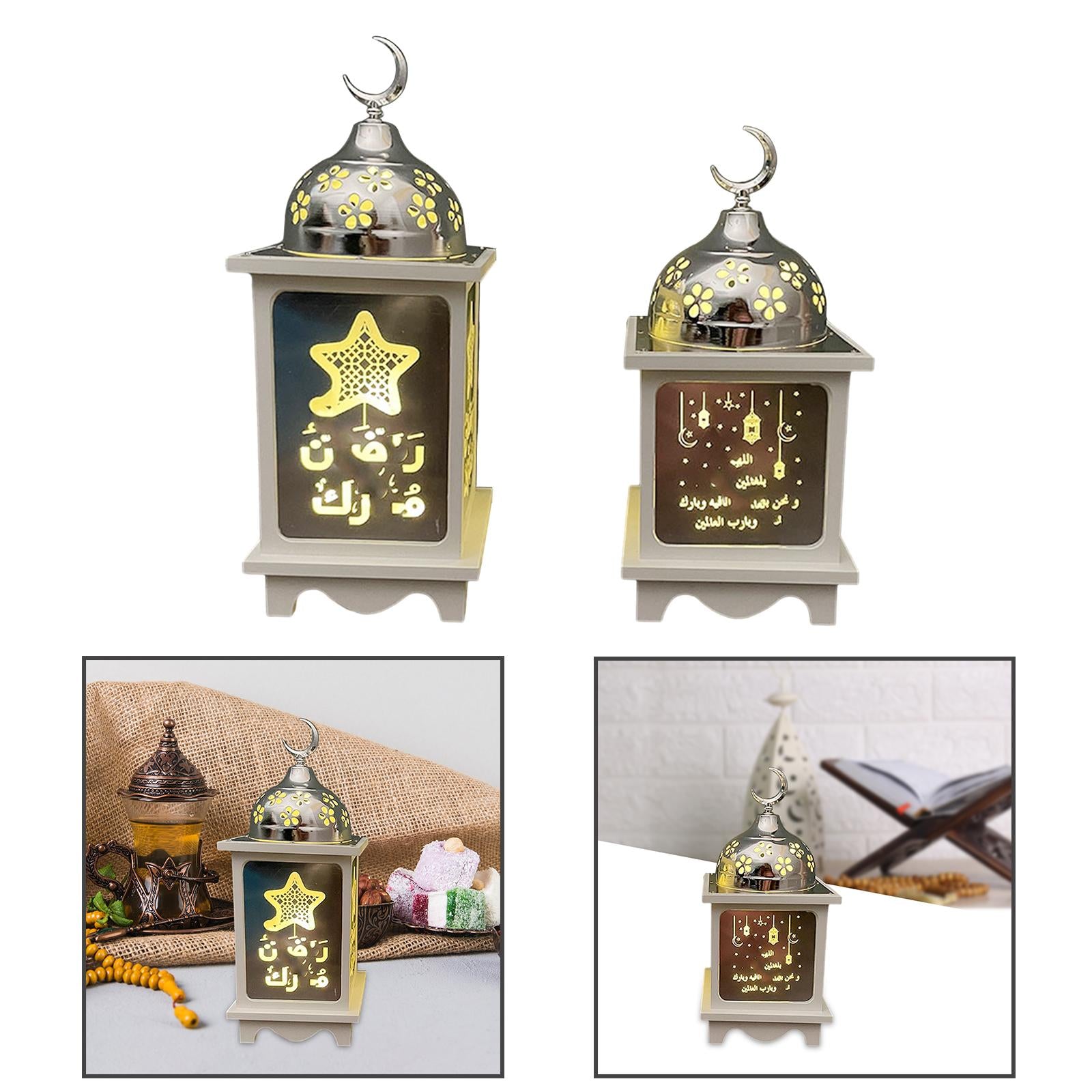 Ramadan Lantern Decorative Metal Home Decoration for Outdoor Tabletop Indoor Large