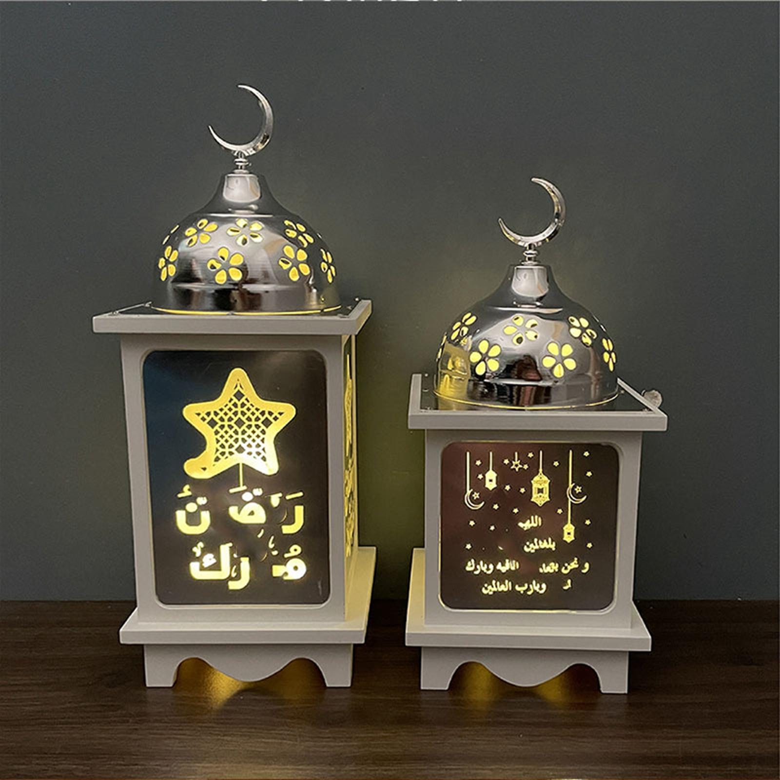 Ramadan Lantern Decorative Metal Home Decoration for Outdoor Tabletop Indoor Small