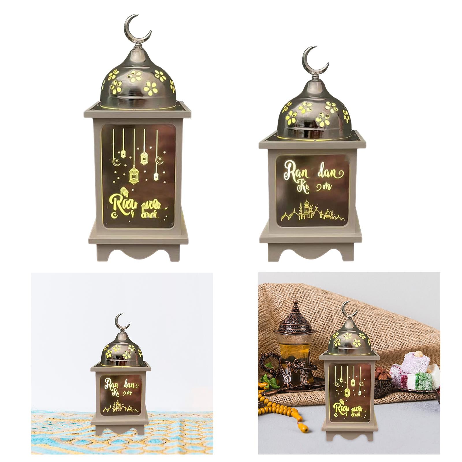 Ramadan Lantern Lamp Party Supplies Home Decoration for Indoor Outdoor Table Large