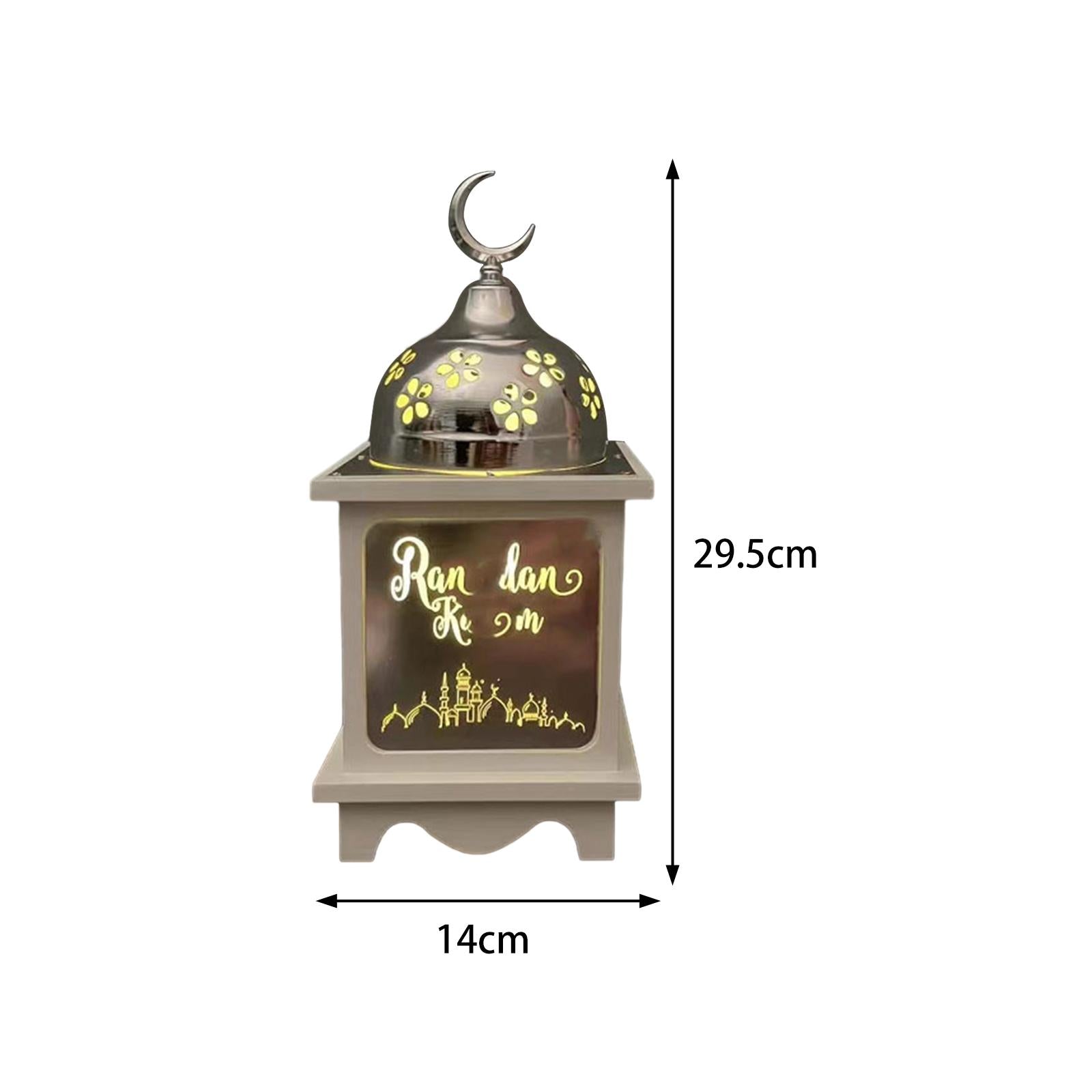 Ramadan Lantern Lamp Party Supplies Home Decoration for Indoor Outdoor Table Small
