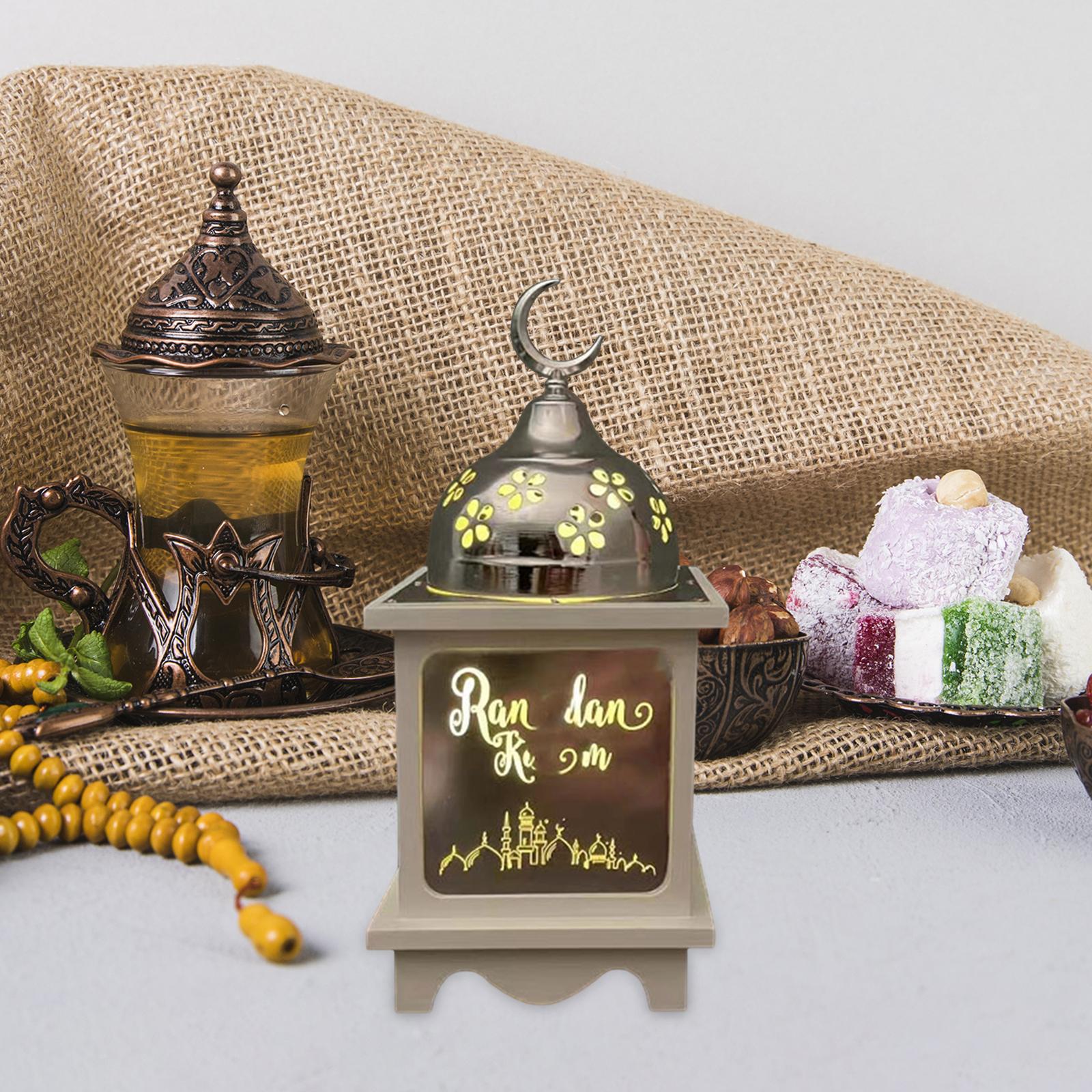 Ramadan Lantern Lamp Party Supplies Home Decoration for Indoor Outdoor Table Small