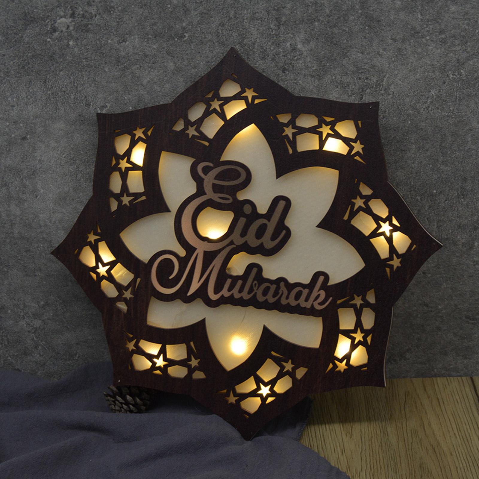 Eid Decor Night Light Eid Crafts Night Light for Ramadan Home Party Supplies Style A