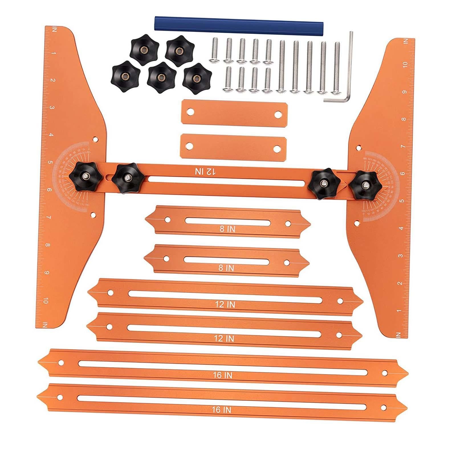 Stair Treads Gauge Template Tool Durable Easily Operate Stair Jig for Risers
