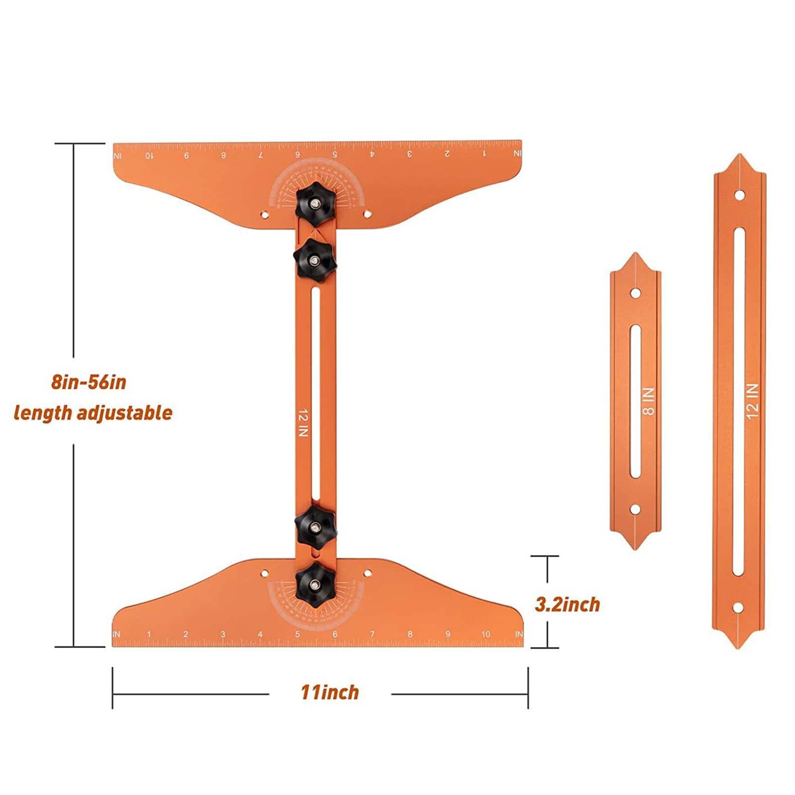 Stair Treads Gauge Template Tool Durable Easily Operate Stair Jig for Risers