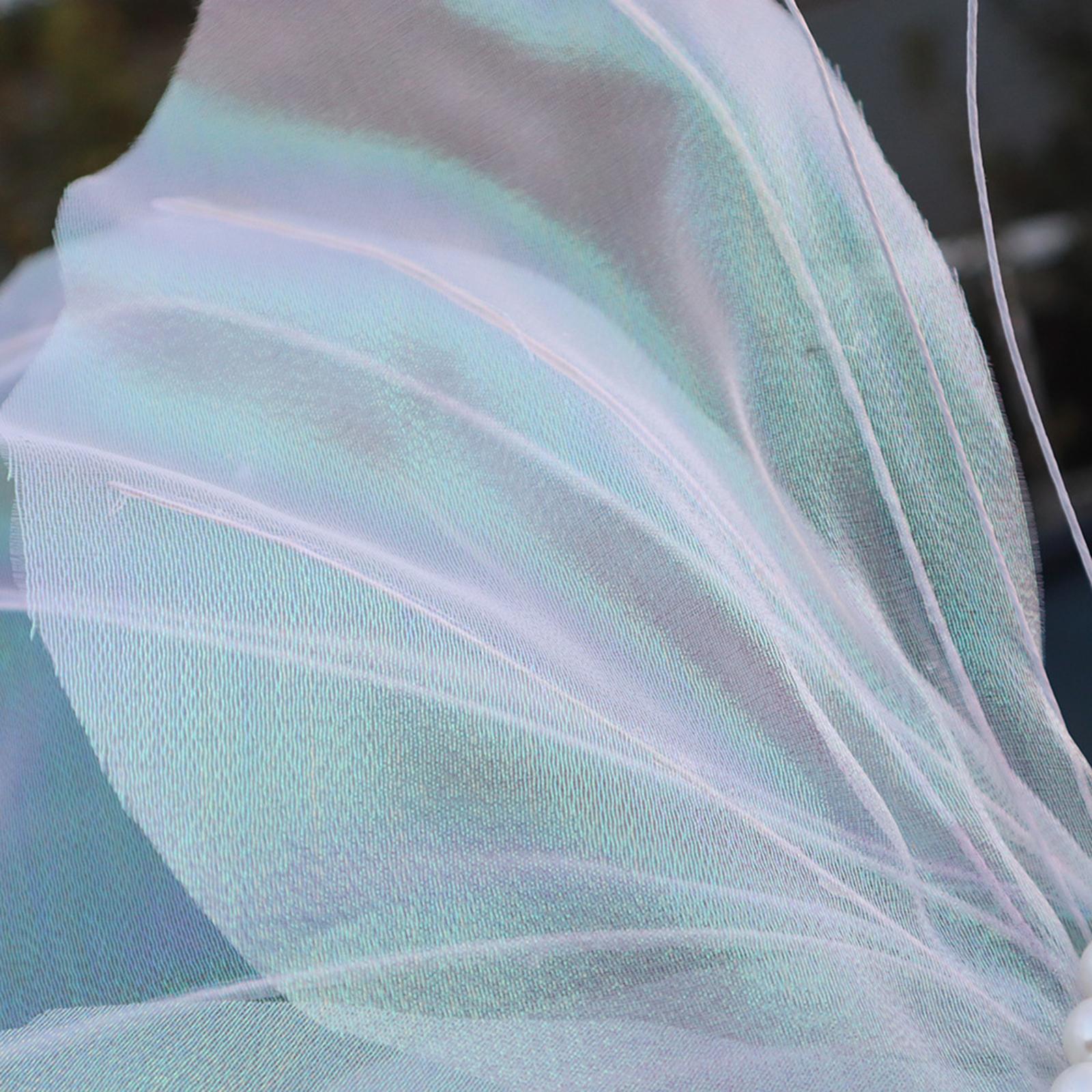 2xSilk Yarn Artificial Butterfly Giant Gauze Fake Butterfly for Wedding Crafts Violet