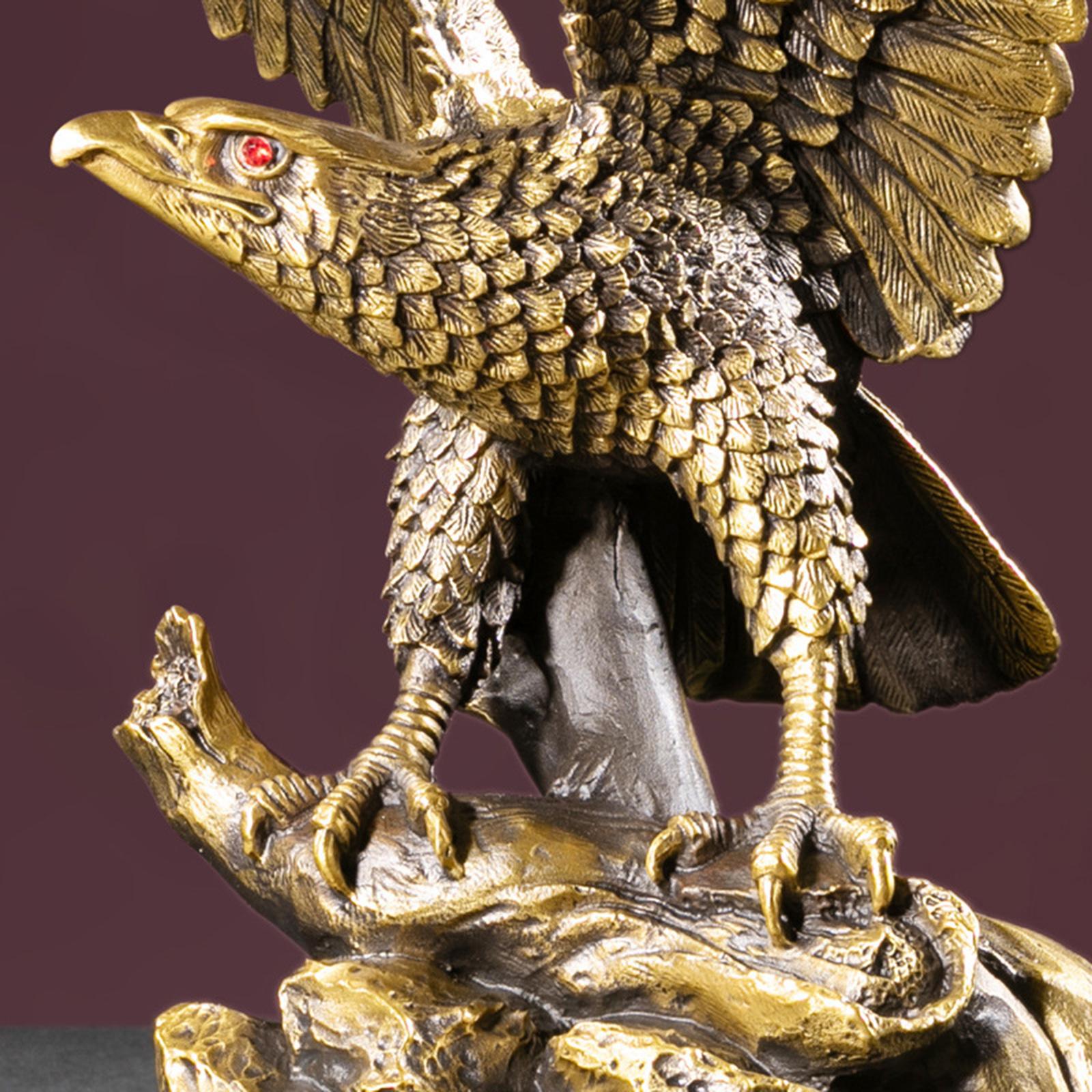 Eagle Sculpture Statue Decor for Indoor Outdoor Accessories Home Decorations