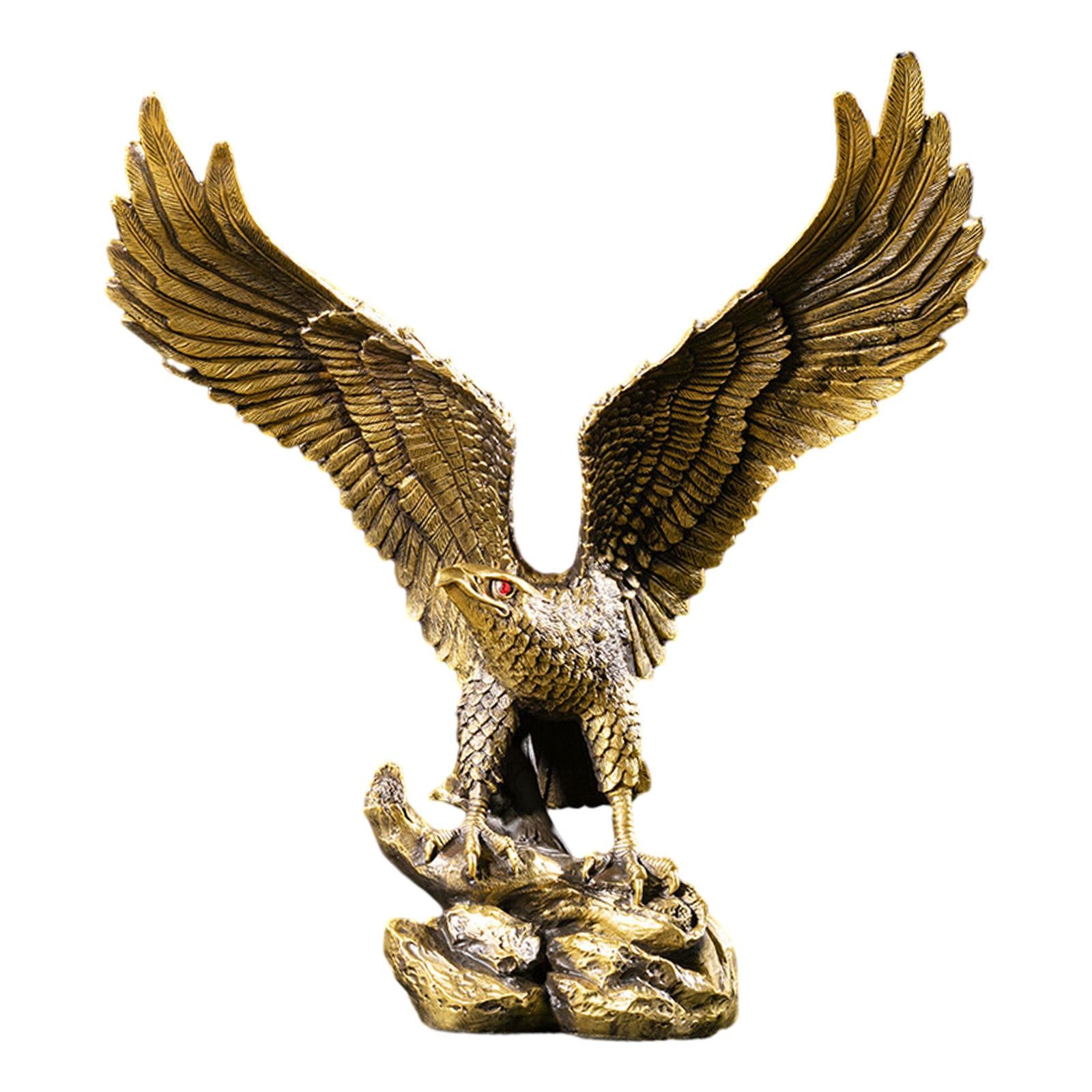 Eagle Sculpture Statue Decor for Indoor Outdoor Accessories Home Decorations
