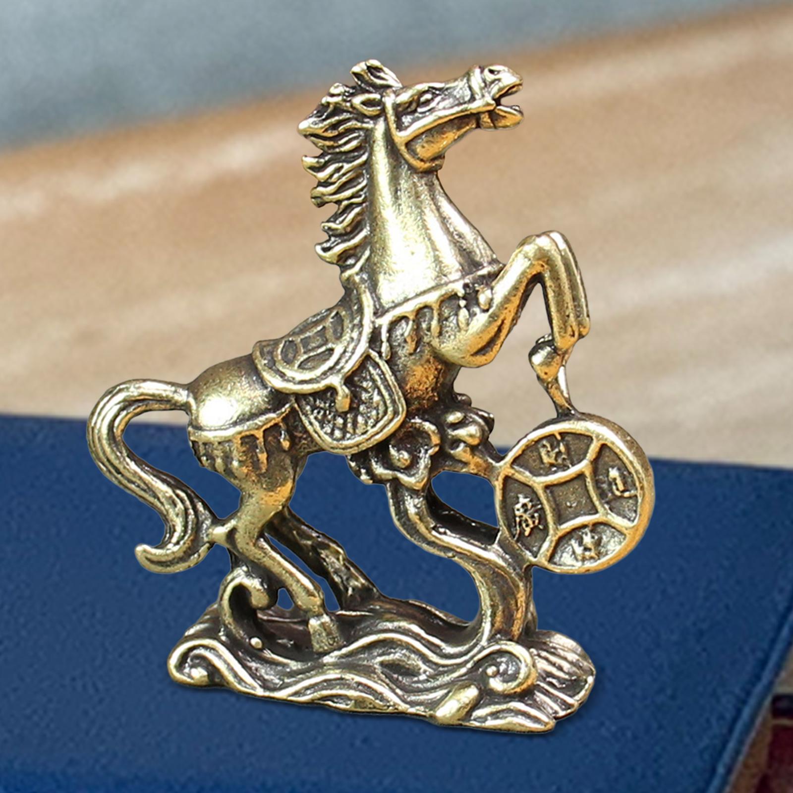 Horse Figurine Gift Miniature Sculpture for Cabinet Office Table Centerpiece