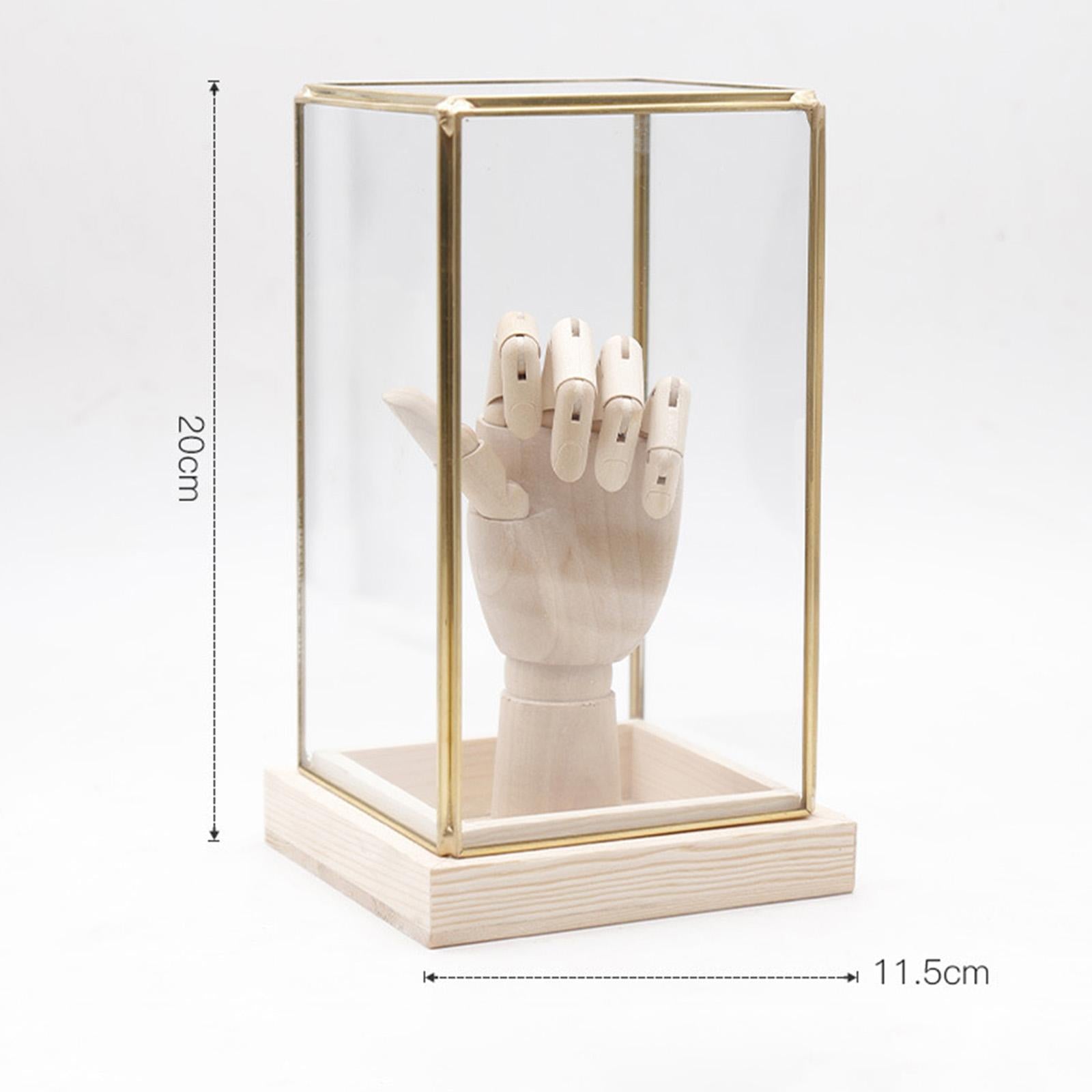 Collectible Glass Display Case Decoration Storage Box for Action Figures Style B