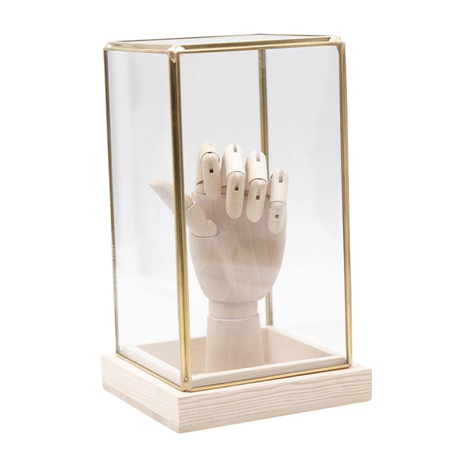 Collectible Glass Display Case Decoration Storage Box for Action Figures Style B