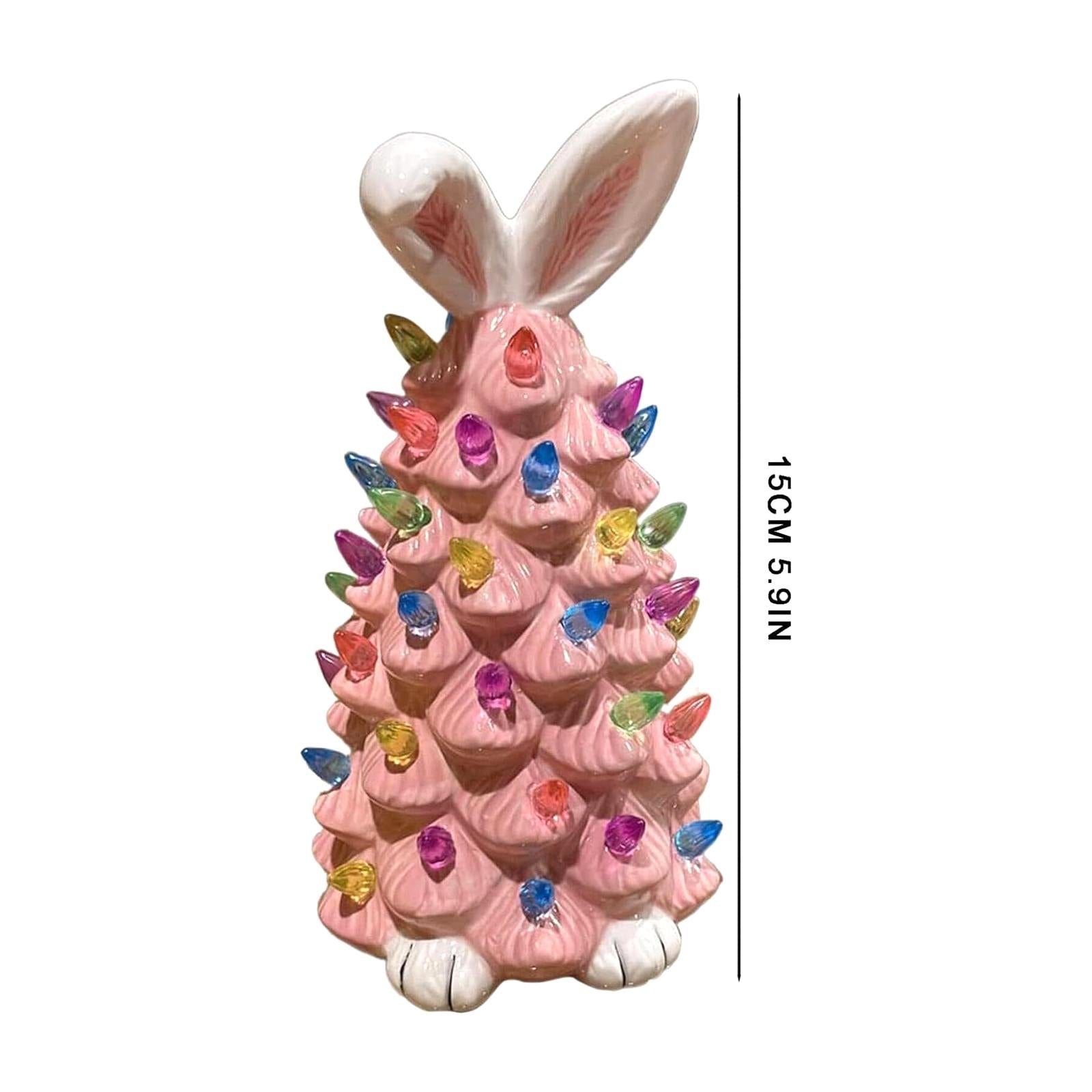 Resin Figurine Cabinet Table Centerpieces Indoor Desktop Easter Bunny Statue