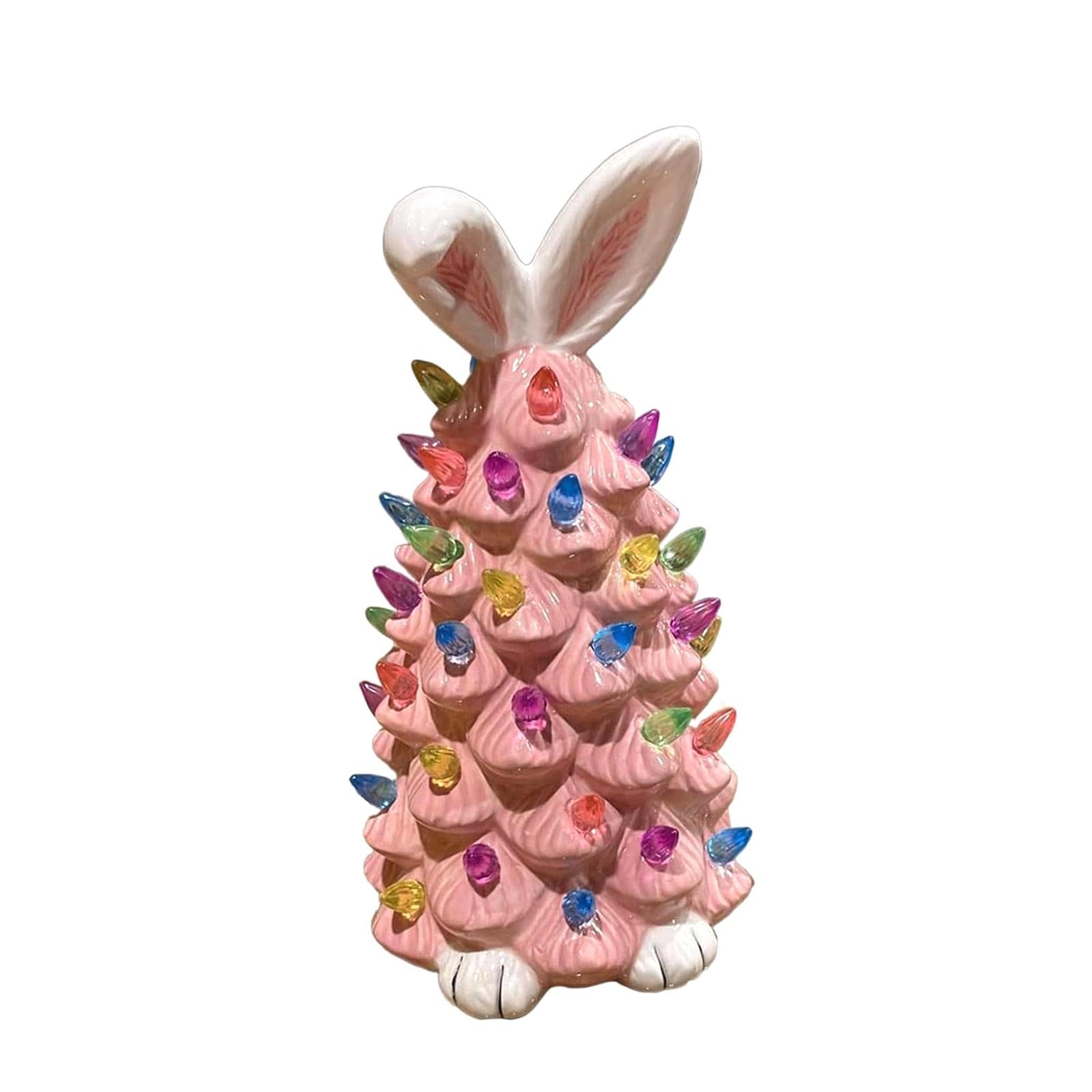 Resin Figurine Cabinet Table Centerpieces Indoor Desktop Easter Bunny Statue