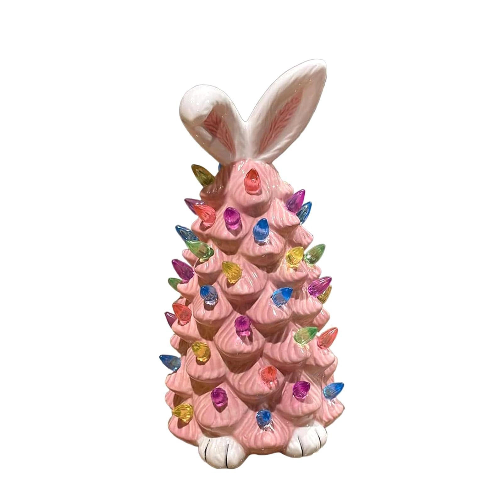 Resin Figurine Cabinet Table Centerpieces Indoor Desktop Easter Bunny Statue