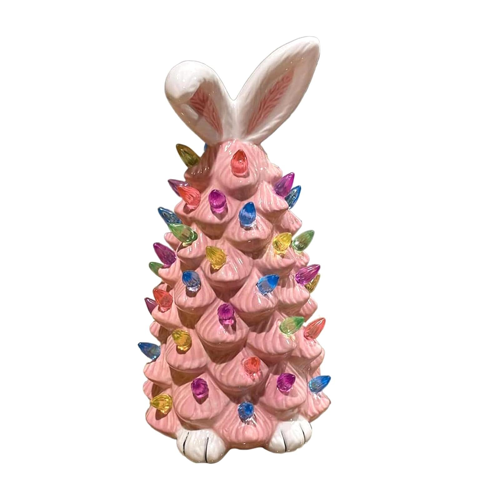 Resin Figurine Cabinet Table Centerpieces Indoor Desktop Easter Bunny Statue