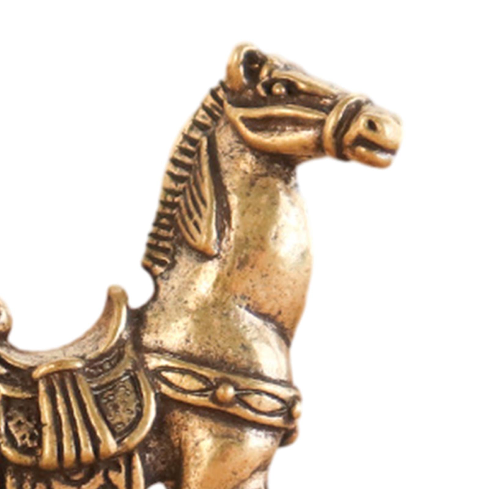 Horse Figurine Home Decorations Retro Horse Statue for Table Decor Bookshelf