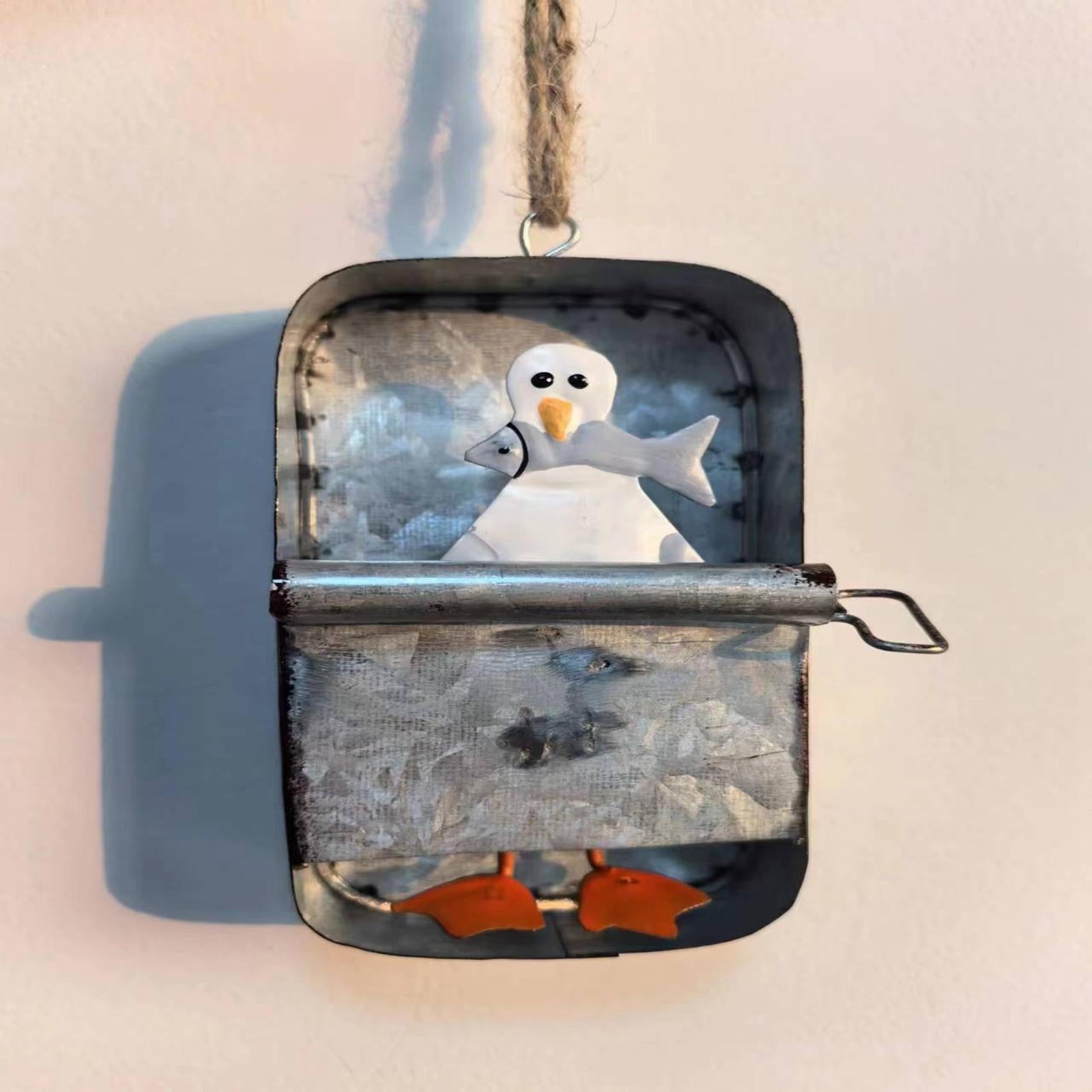 Penguin Ornament Unique Cute Hanging Decorative for Kitchen Businesses Walls