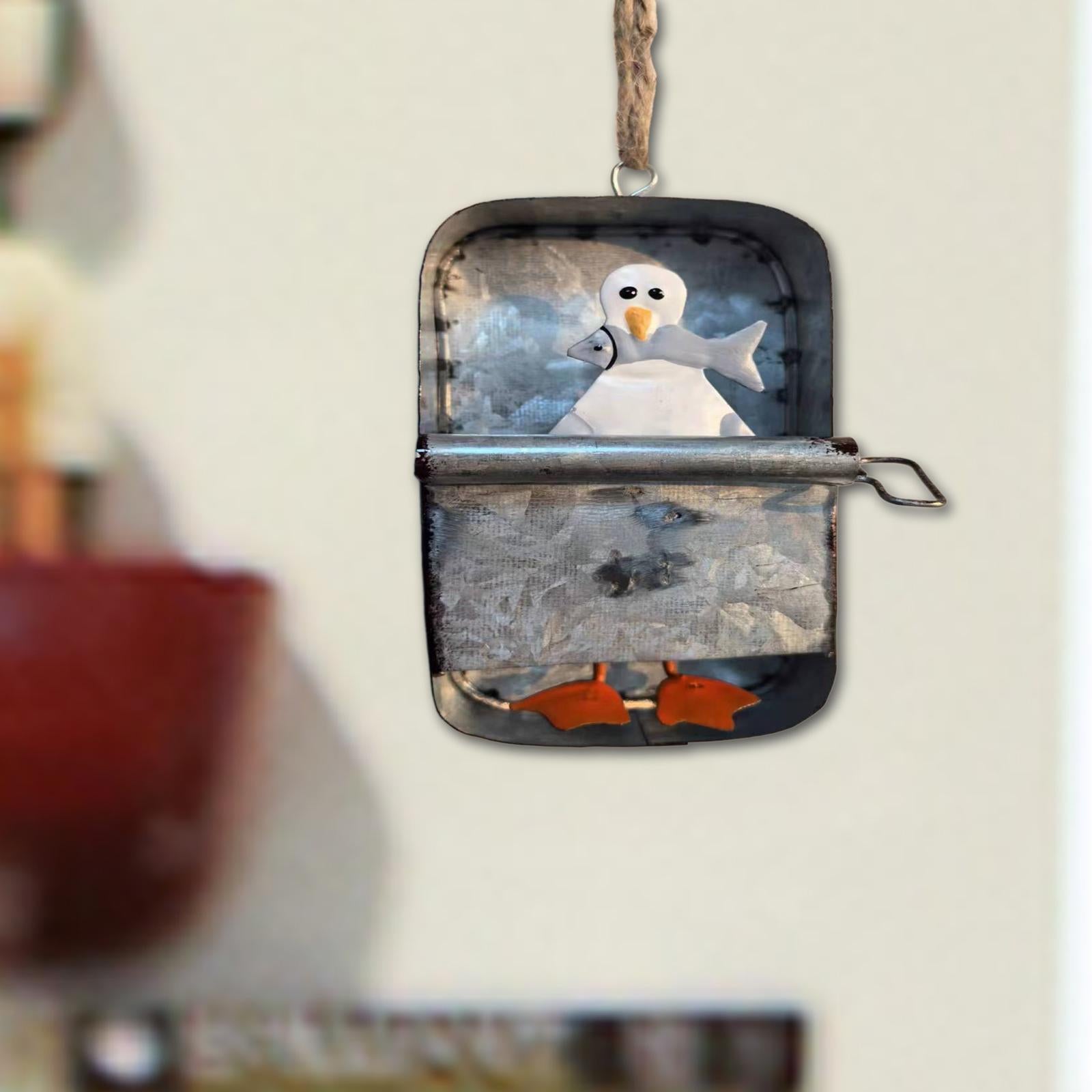 Penguin Ornament Unique Cute Hanging Decorative for Kitchen Businesses Walls