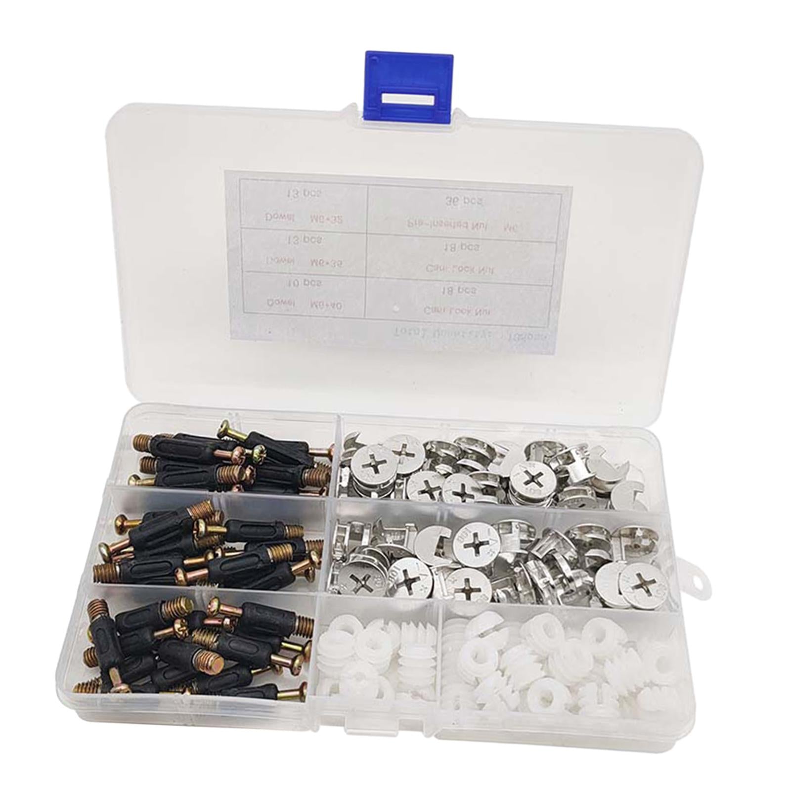 108Pcs Furniture Connection Fittings Kit Furniture Fasteners Joint Connector