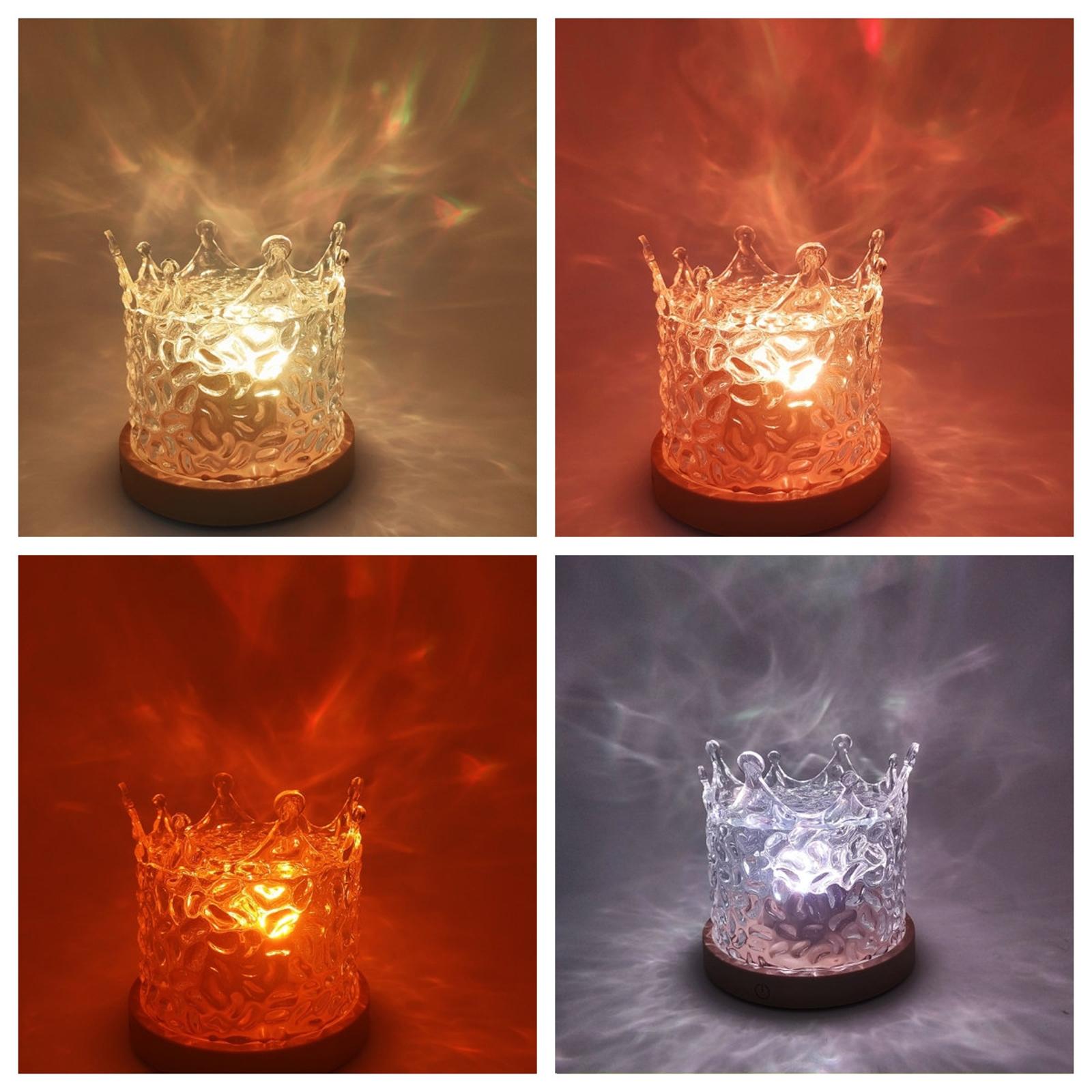 Mini Night Light Birthday Gift Atmosphere Light for Living Room Vlog Bedroom Crown