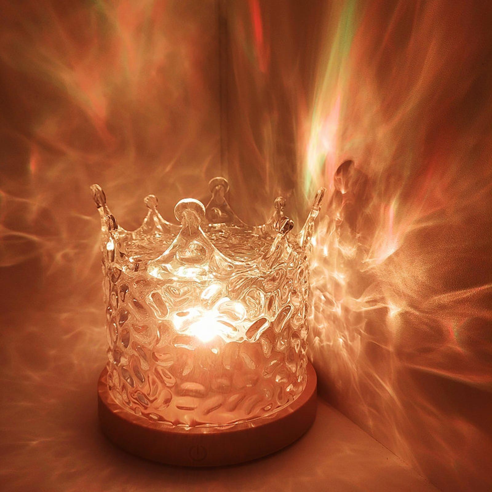 Mini Night Light Birthday Gift Atmosphere Light for Living Room Vlog Bedroom Crown