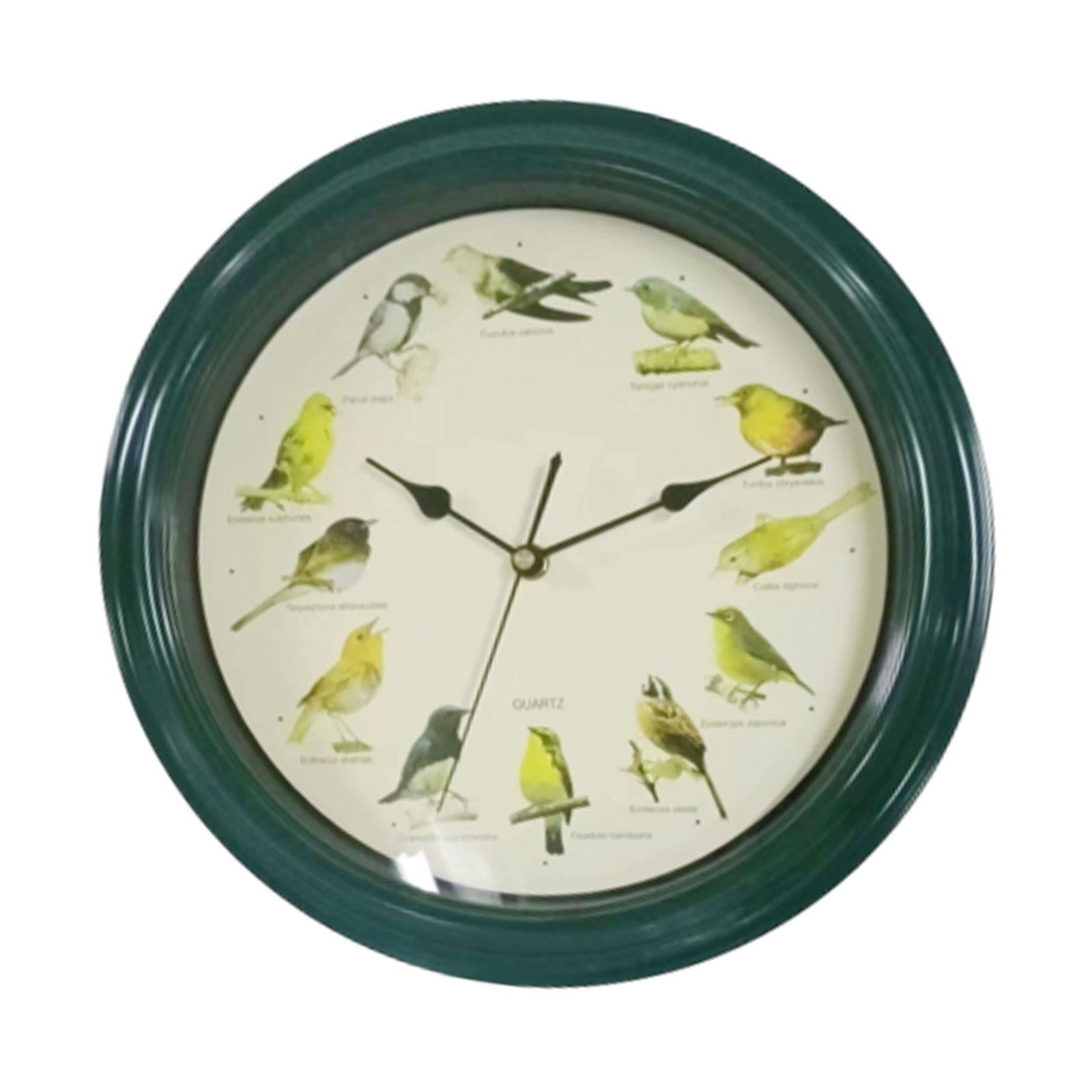 Singing Bird Wall Clock Modern Melody Clock for Dining Room Farmhouse Office