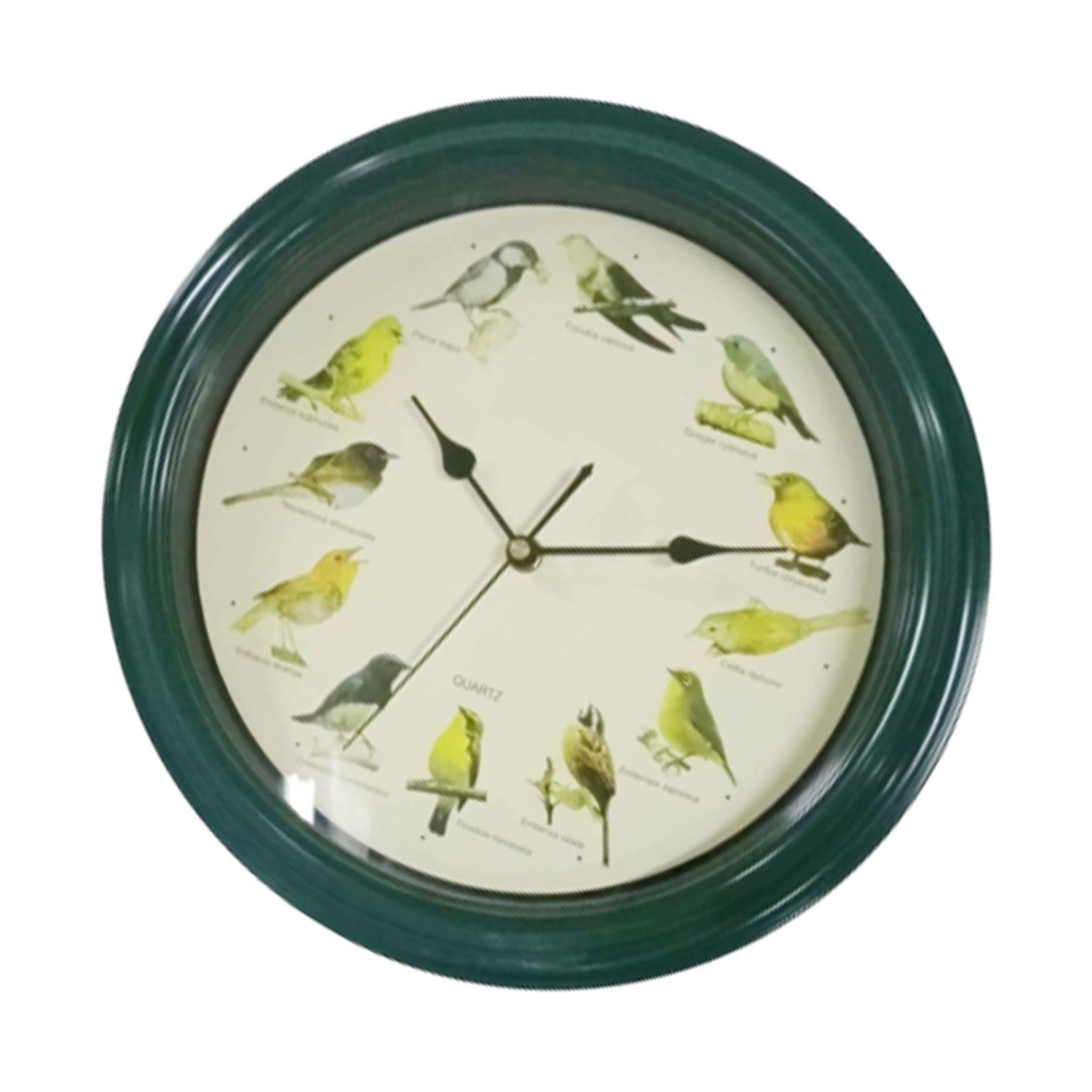 Singing Bird Wall Clock Modern Melody Clock for Dining Room Farmhouse Office