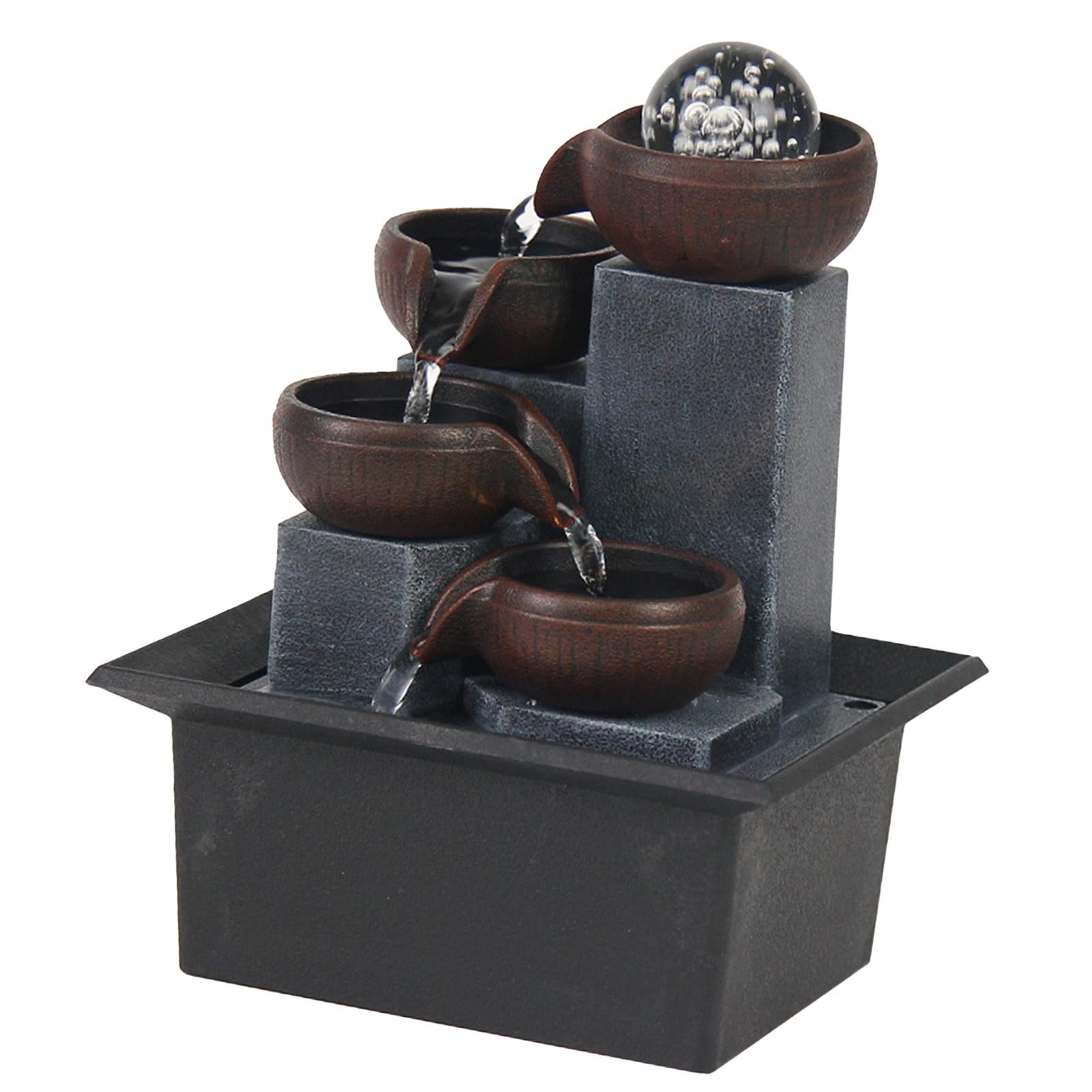 Tabletop Fountain Housewarming Meditation Desktop Indoor Waterfall Fountains