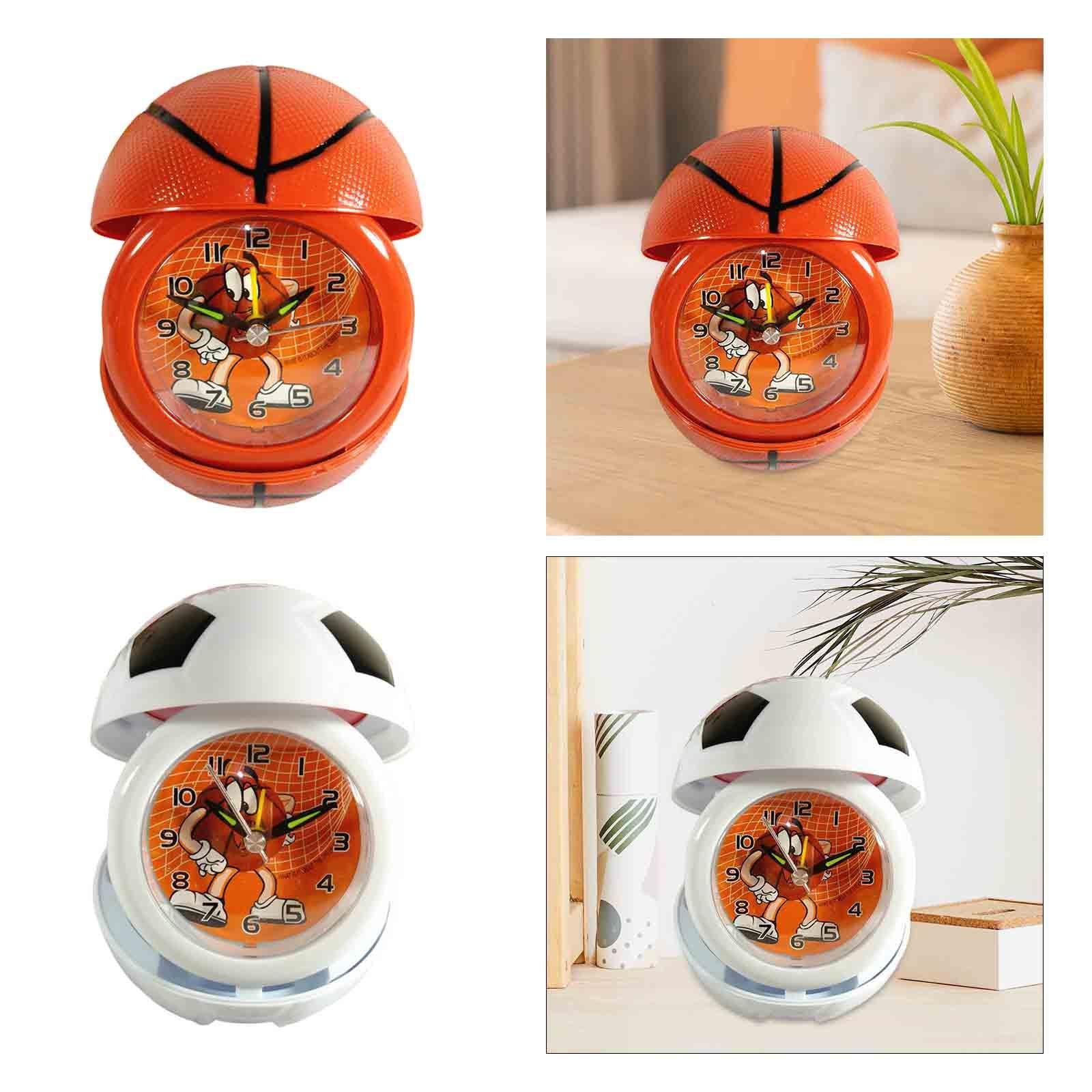 Table Clock Farmhouse Clock Mantel Clock for Bookshelf Bedside Tables Office Red