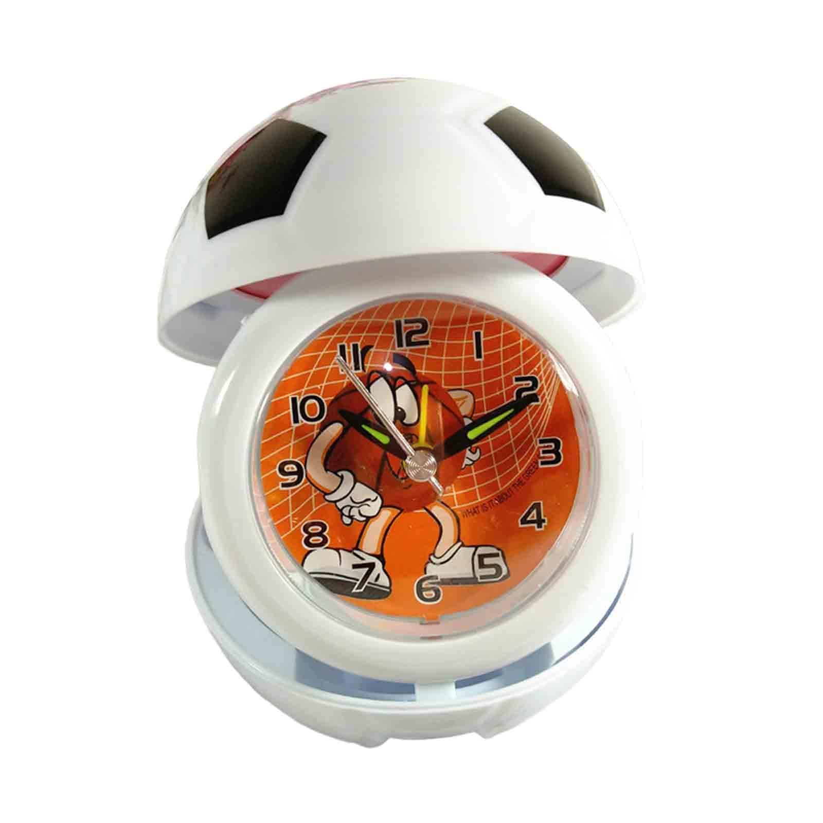 Table Clock Farmhouse Clock Mantel Clock for Bookshelf Bedside Tables Office White