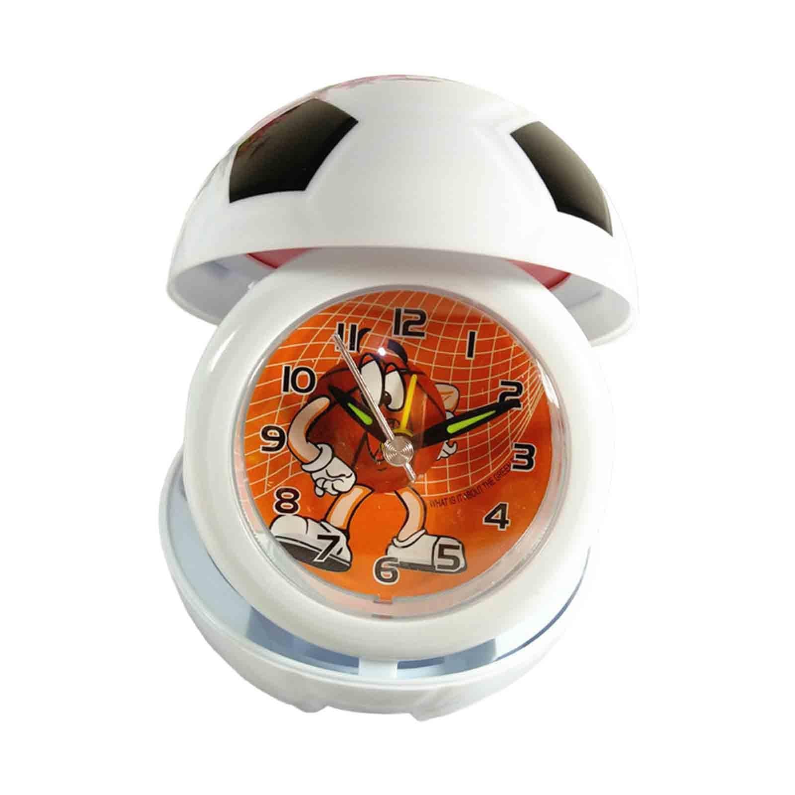 Table Clock Farmhouse Clock Mantel Clock for Bookshelf Bedside Tables Office White