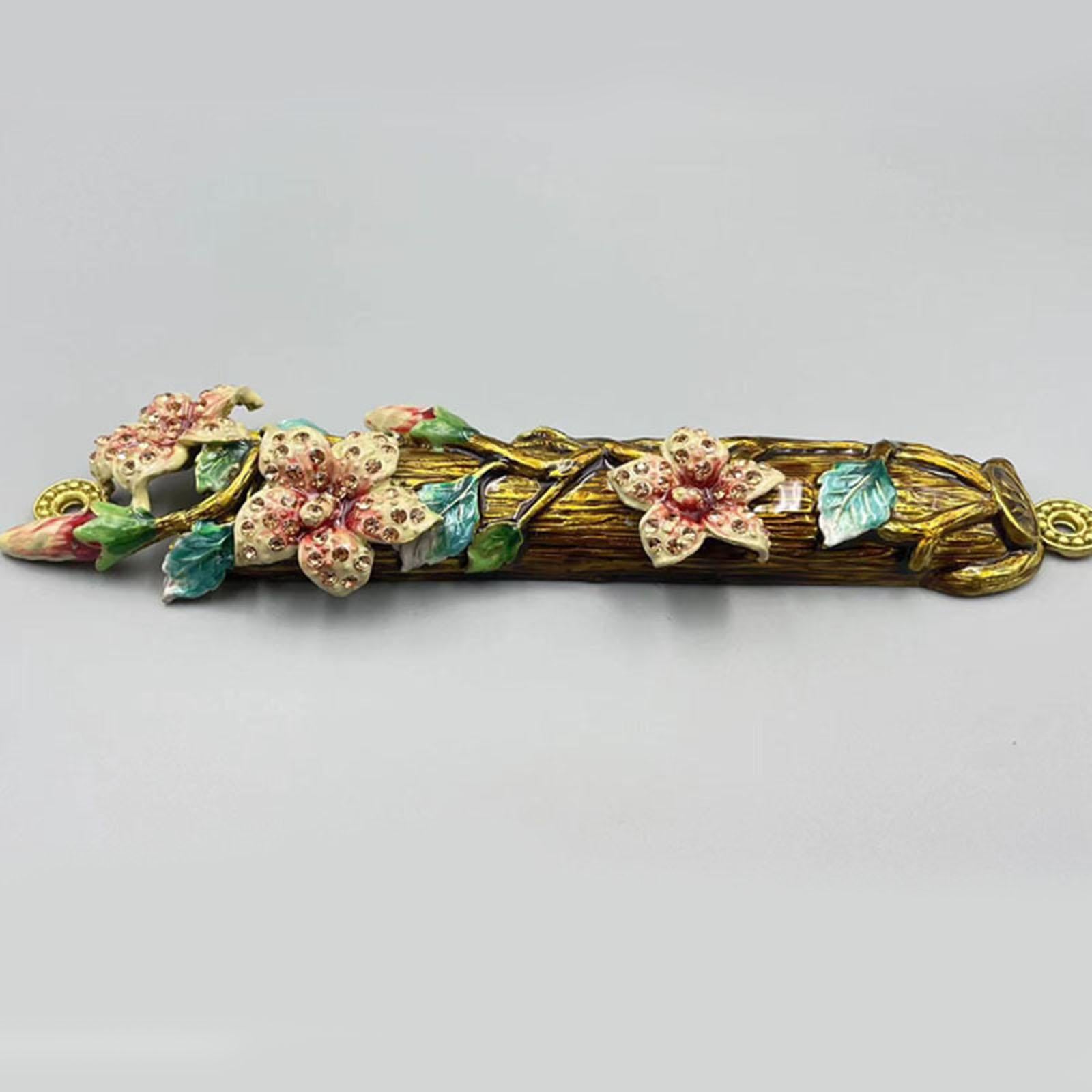 Mezuzah for Door Messianic Home Decor Floral Housewarming Gift Outside Metal