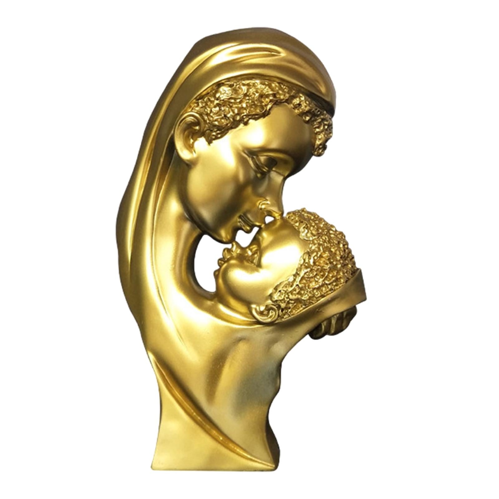 Son Mother Love Bust Decor Collectible Gift for Tabletop Living Room Bedroom