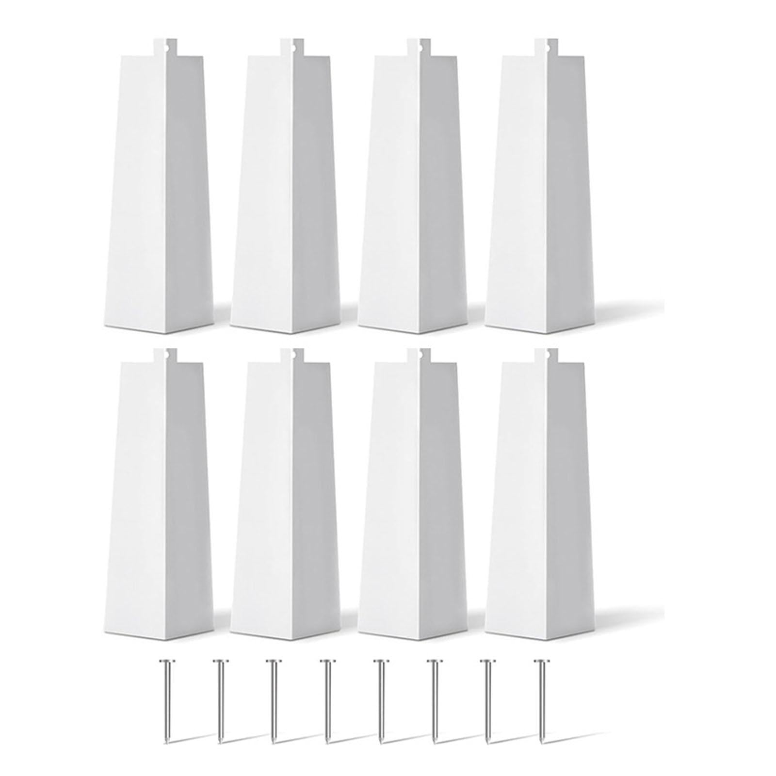 8 Pieces Outside Siding Corner Caps Metal Corner Guards Aluminum Siding Corner