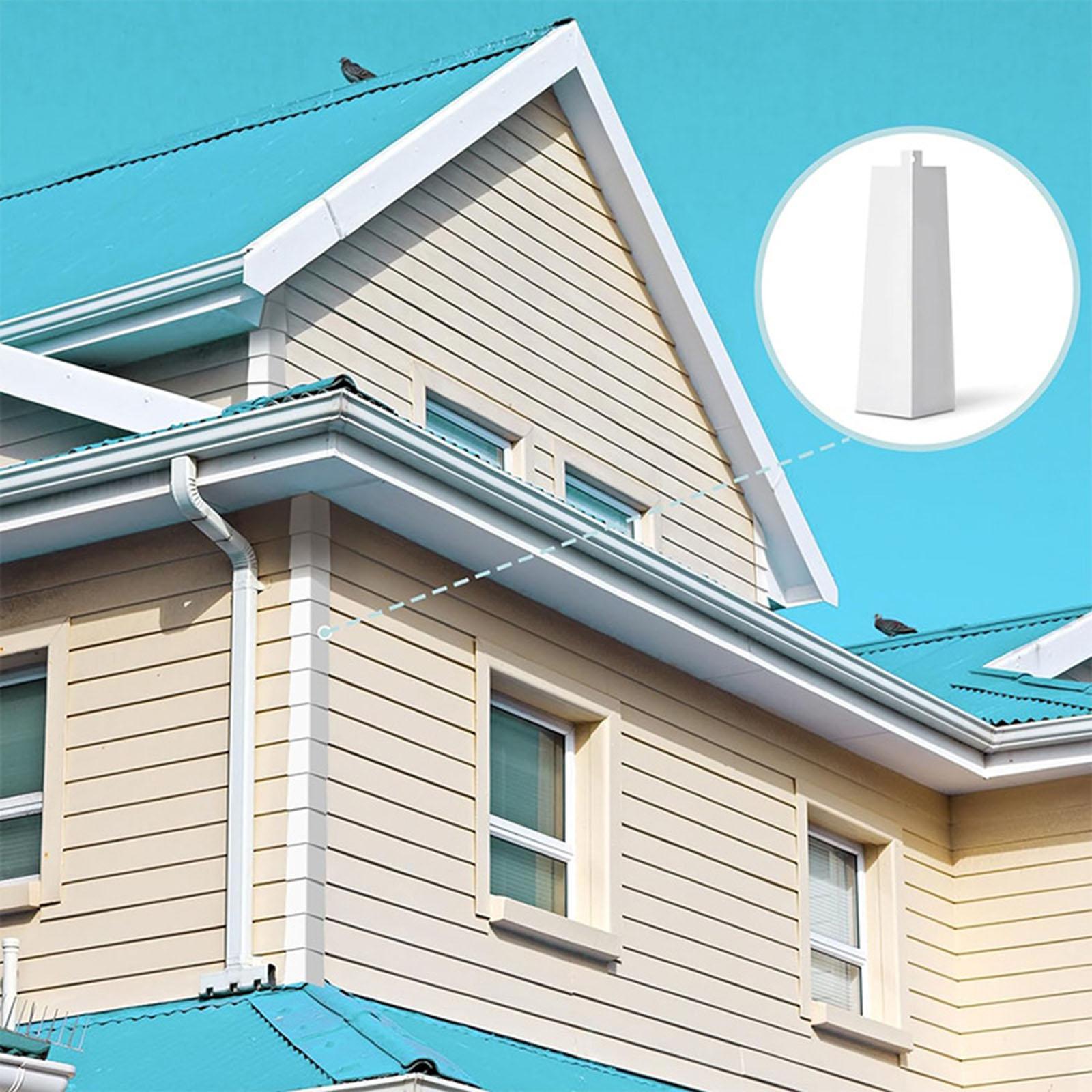 8 Pieces Outside Siding Corner Caps Metal Corner Guards Aluminum Siding Corner