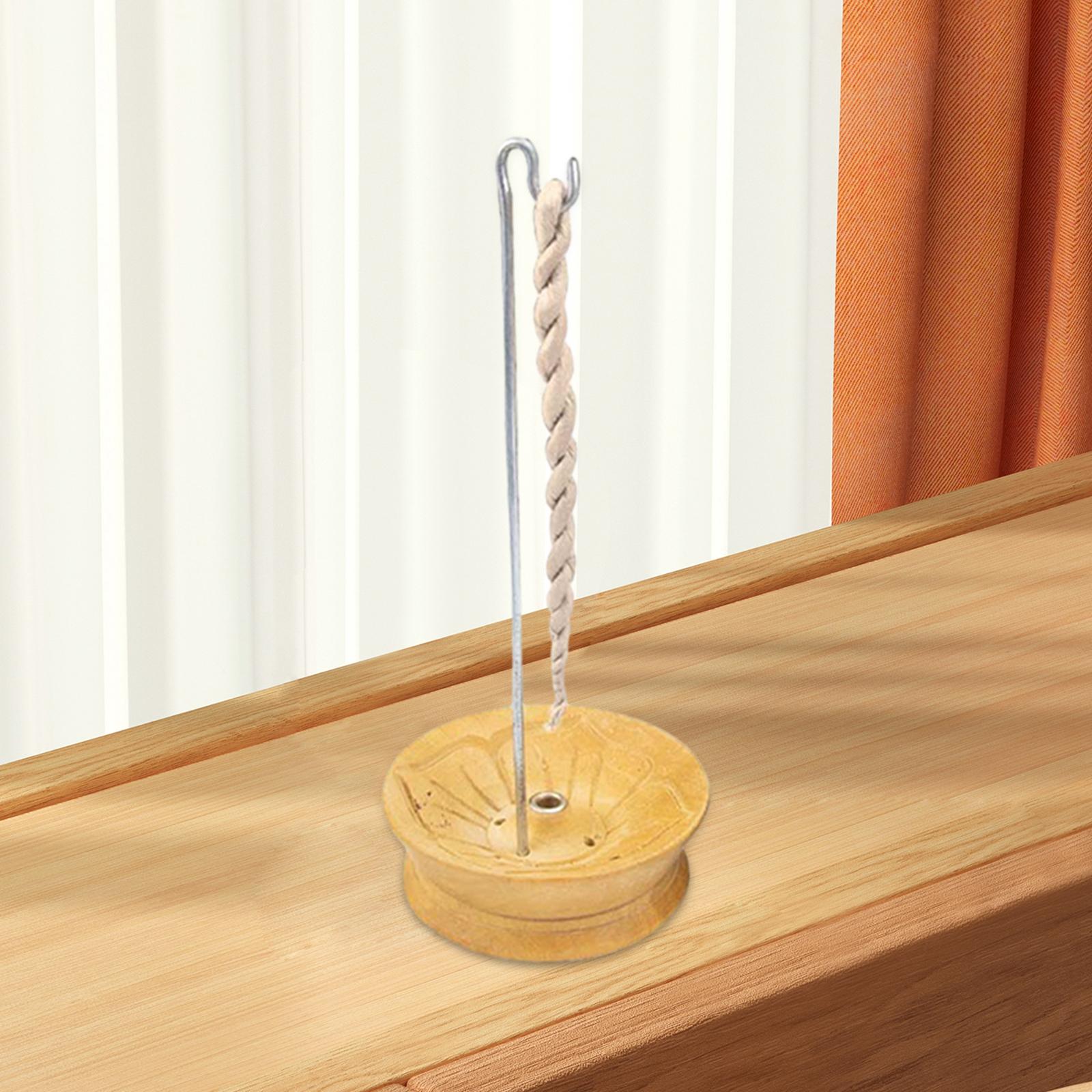 Incense Rope Holder Ash Catcher Modern Ornament for Bedroom Relaxation Table
