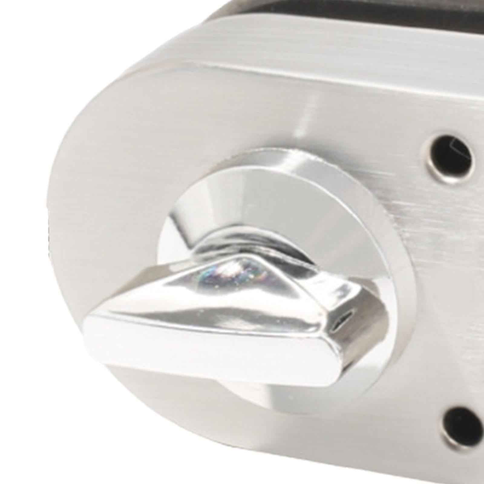 Glass Door Lock Gate Lock Keyless Floor Latch Lock for Bathroom Toilet Hotel Knob Lock