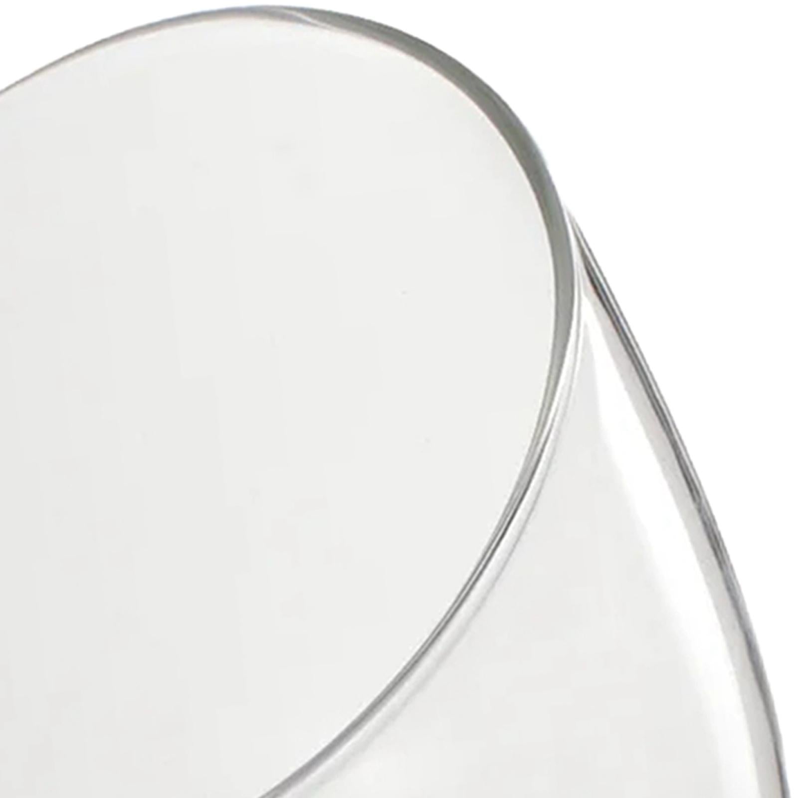 Clear Slant Cut Bowl Glass Vase Mini Candy Bowl Jar for Tabletop Home Decor