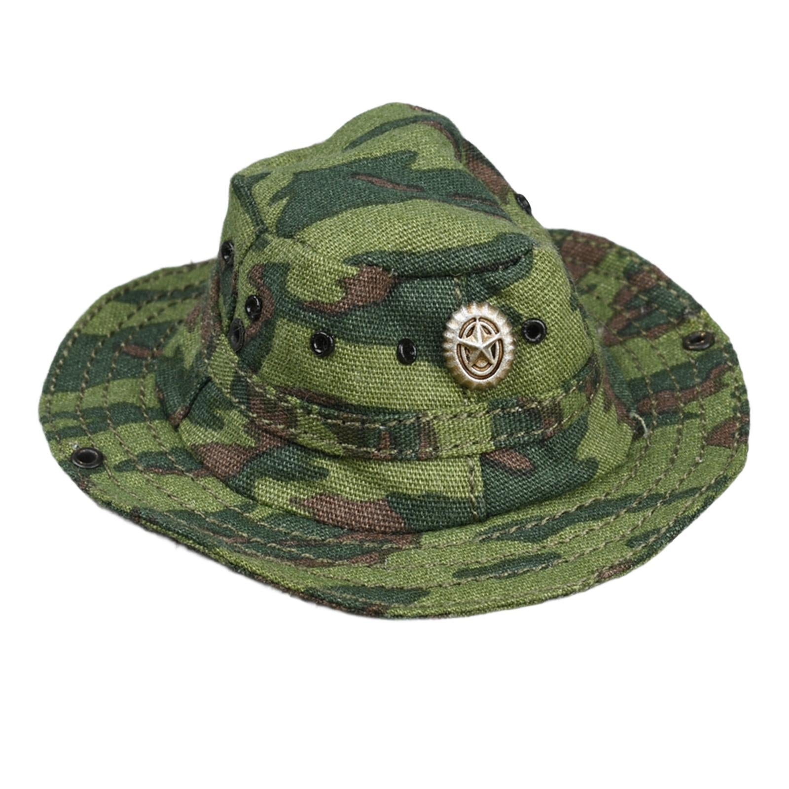 1:6 Soldier Green Hat Model Length 6cm for 12inch Soldier Figures
