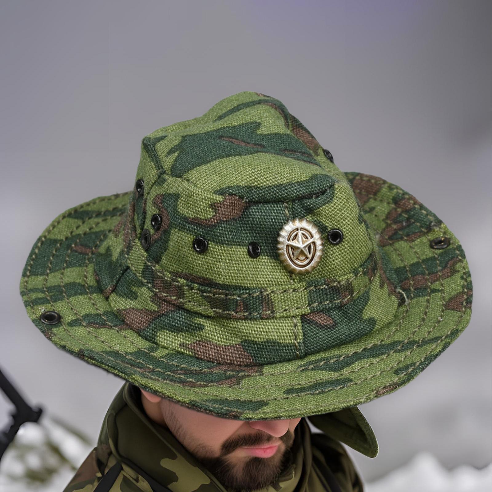 1:6 Soldier Green Hat Model Length 6cm for 12inch Soldier Figures