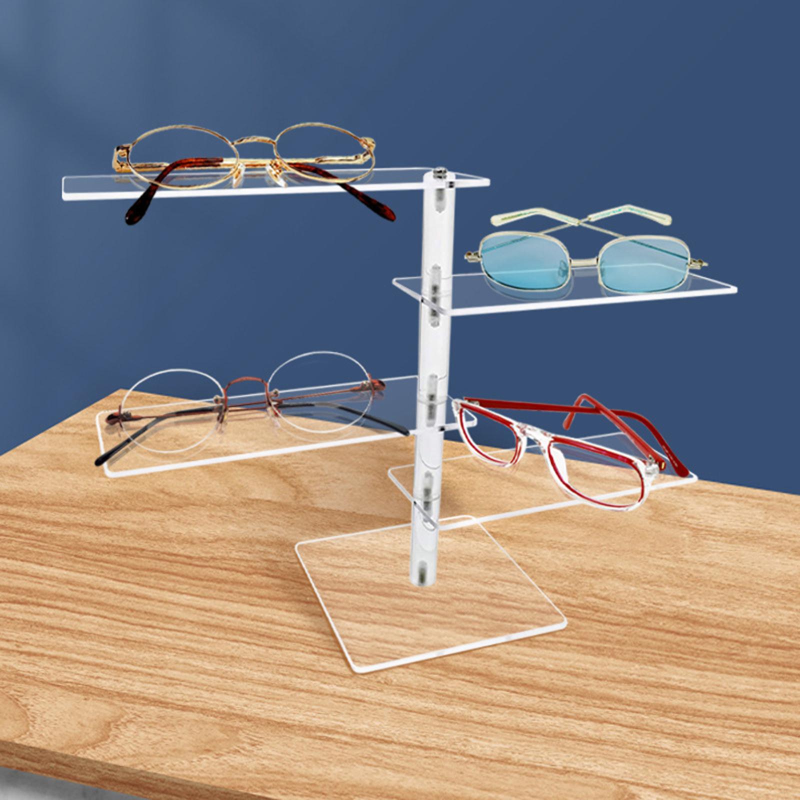 4 Layer Showing Rack Storage Shelf Sunglass Holder for Dresser Showcase Shop