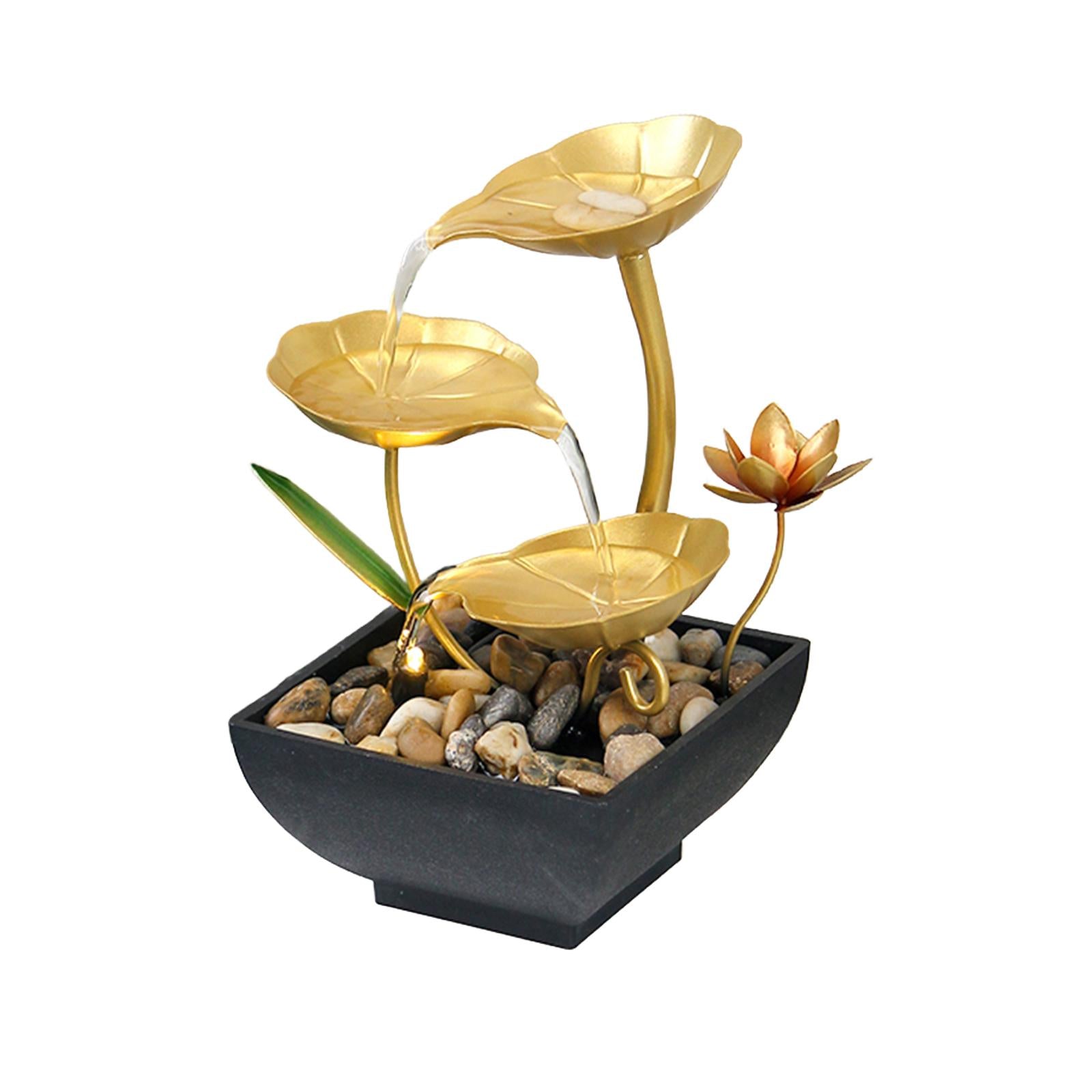 Tabletop Water Fountain Automatic Pump for Living Room Indoor Garden Bedroom