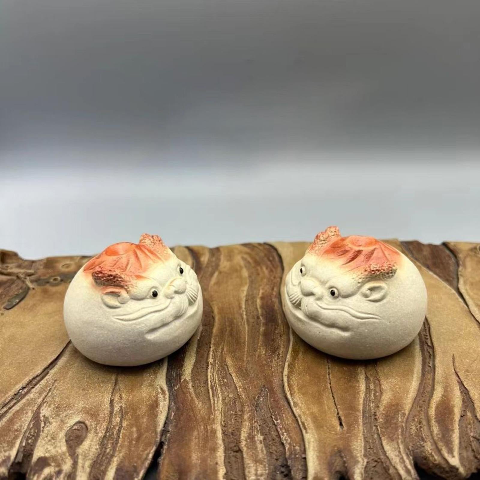 Tea Pet Miniature Gift Dragon Statue for Tea Table Bookshelf Tea Lovers