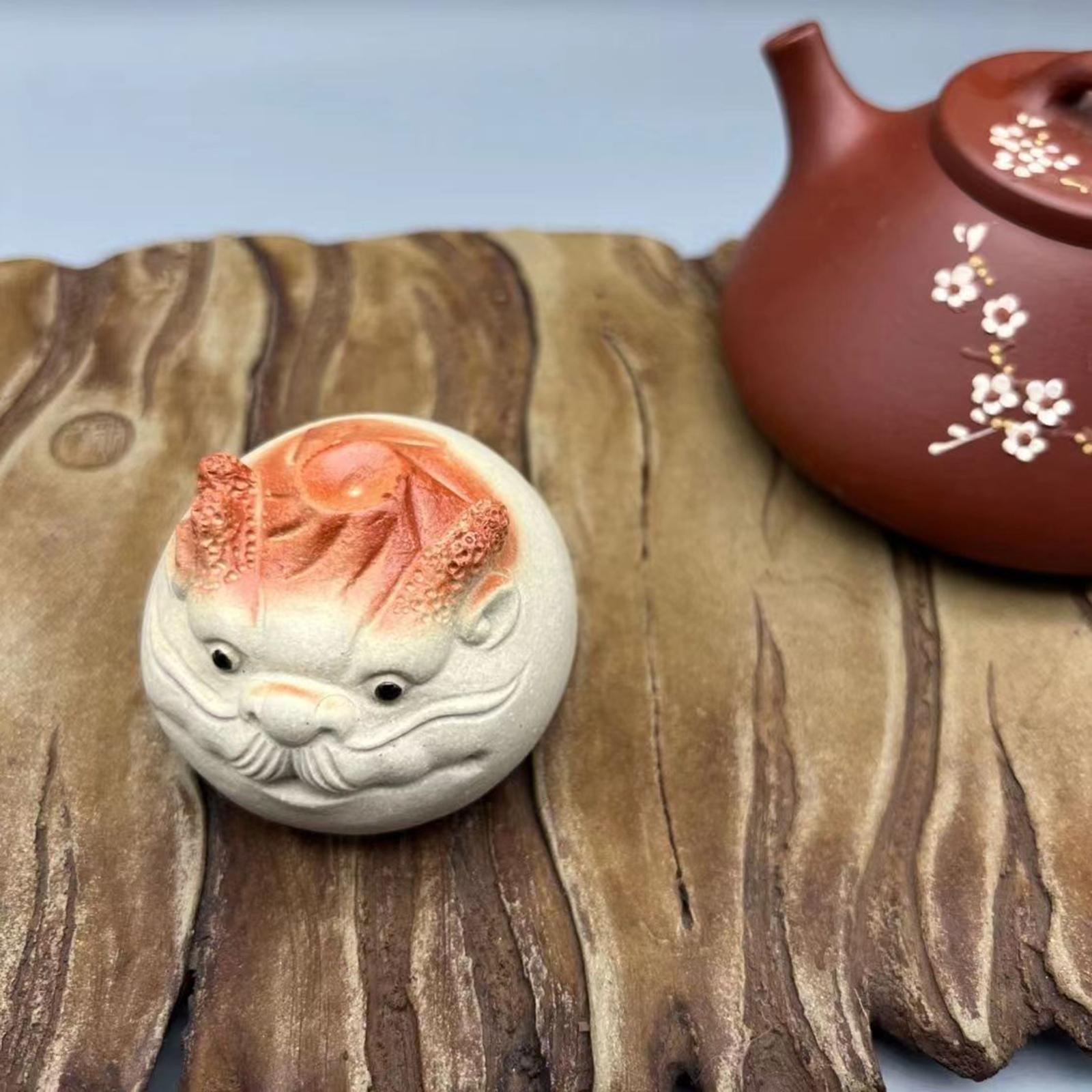 Tea Pet Miniature Gift Dragon Statue for Tea Table Bookshelf Tea Lovers