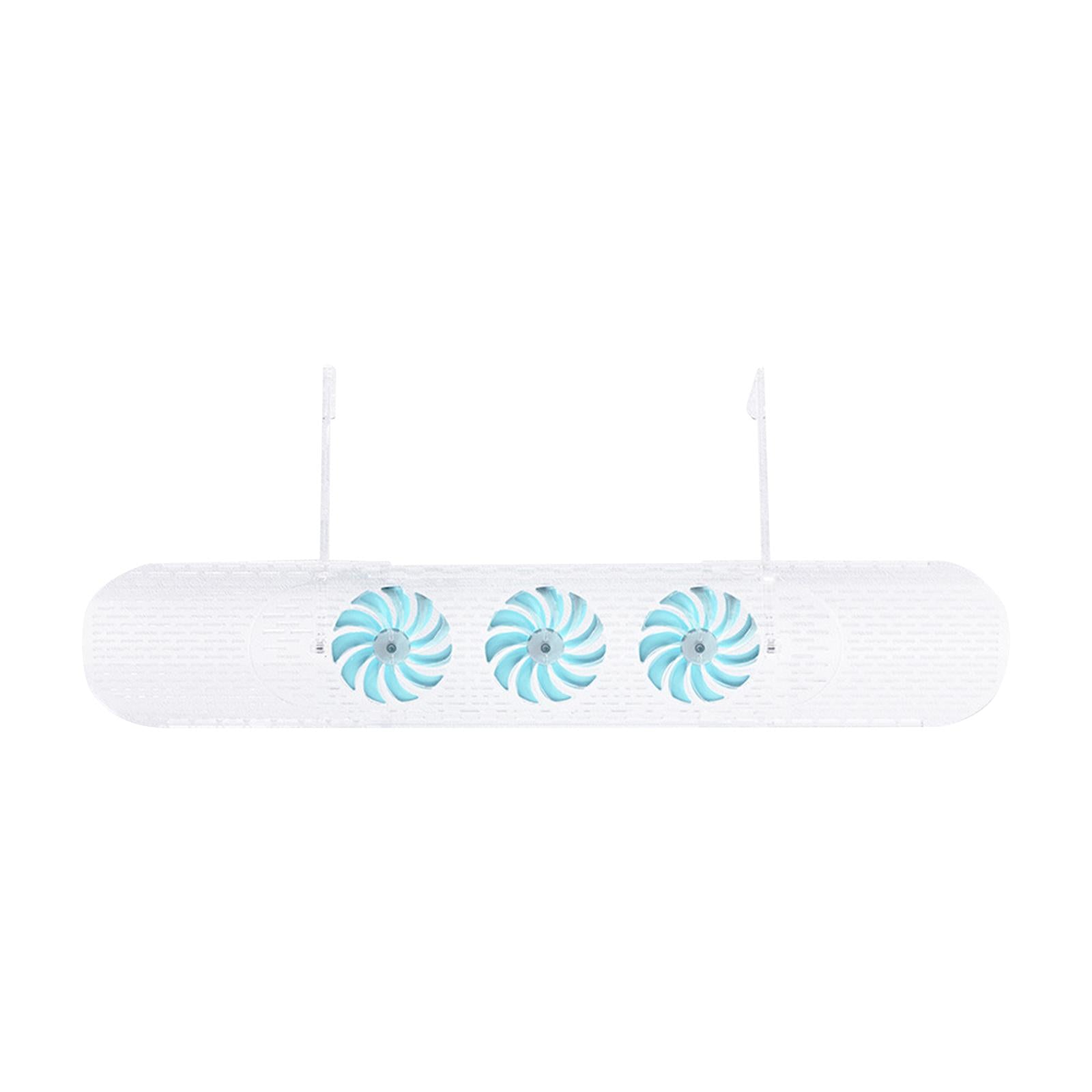 Retractable Air Conditioner Air Deflector Air Diverter Cover for Home Office Blue Fan Clear