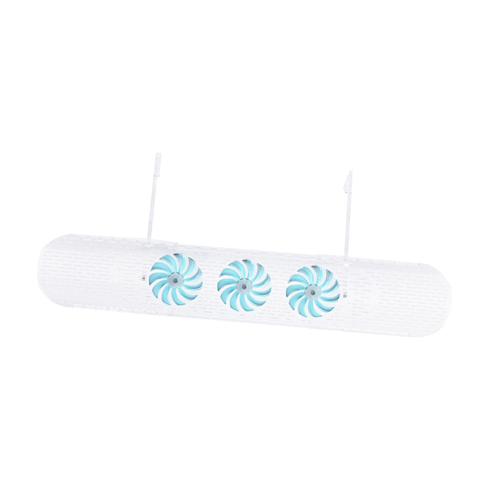 Retractable Air Conditioner Air Deflector Air Diverter Cover for Home Office Blue Fan Clear