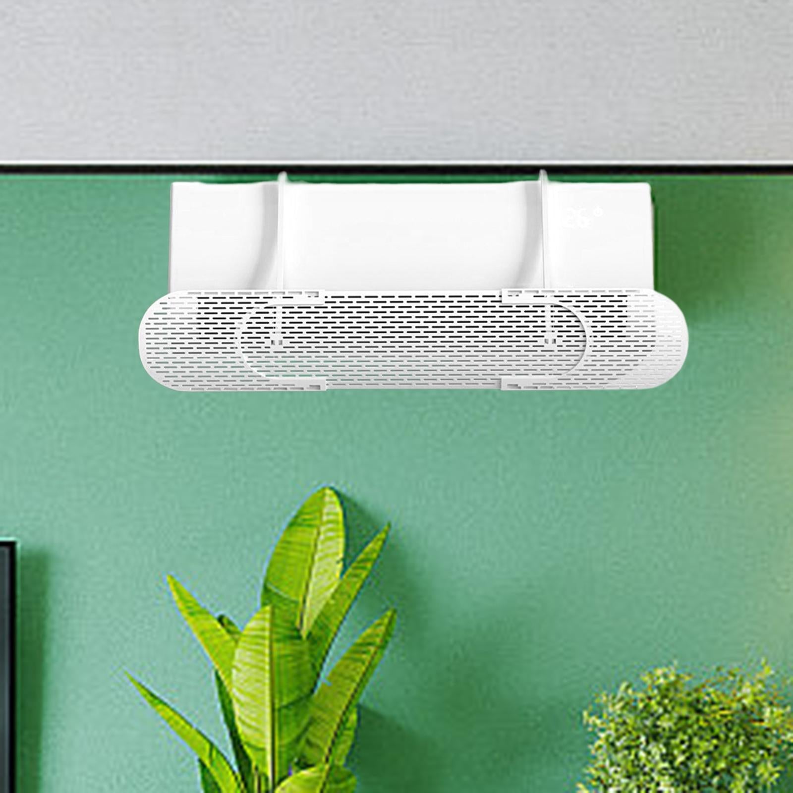 Retractable Air Conditioner Air Deflector Air Diverter Cover for Home Office No Fan White
