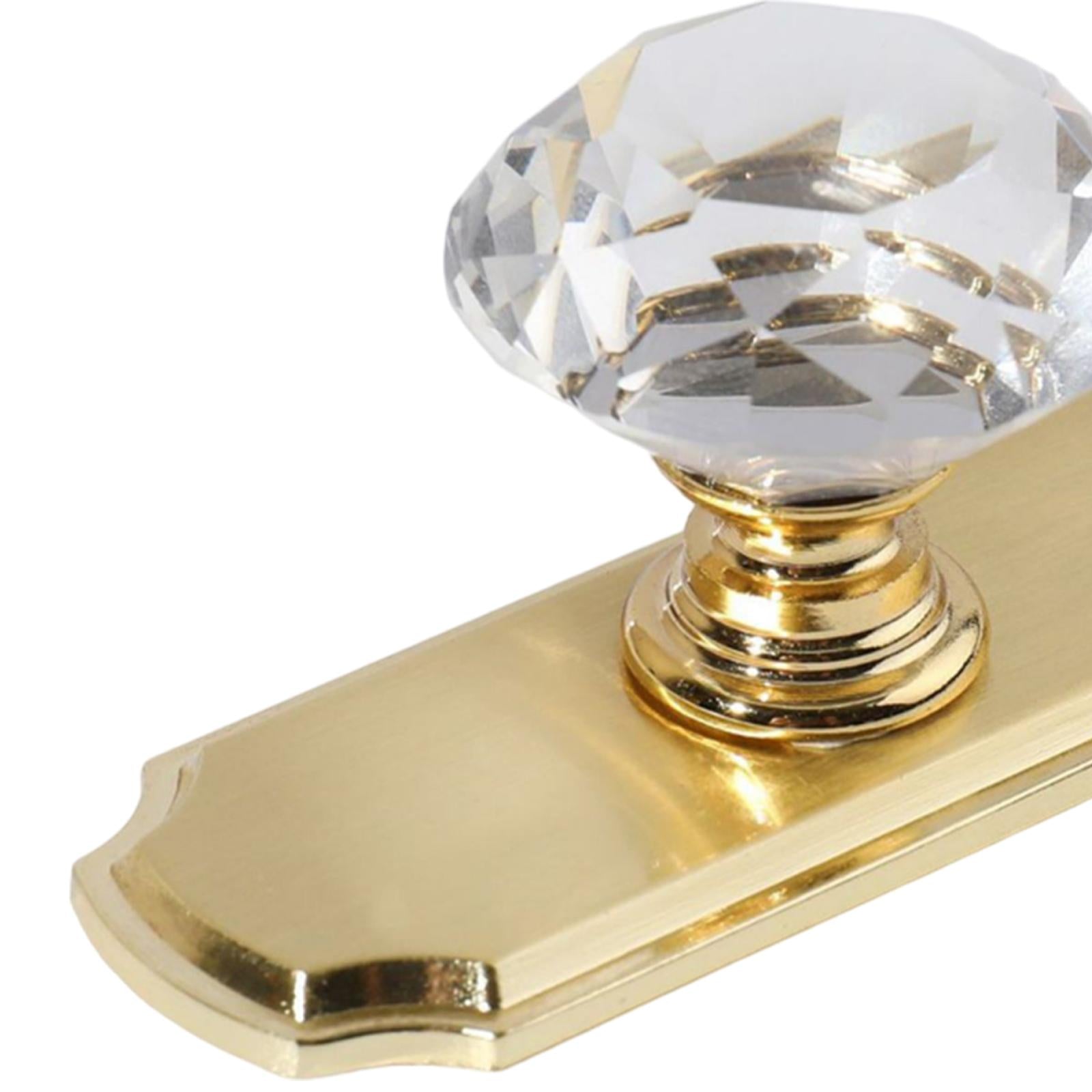 Cabinet Handle Rhinestone Bedside Table Handle for Bookcase Cupboard Dresser Gold