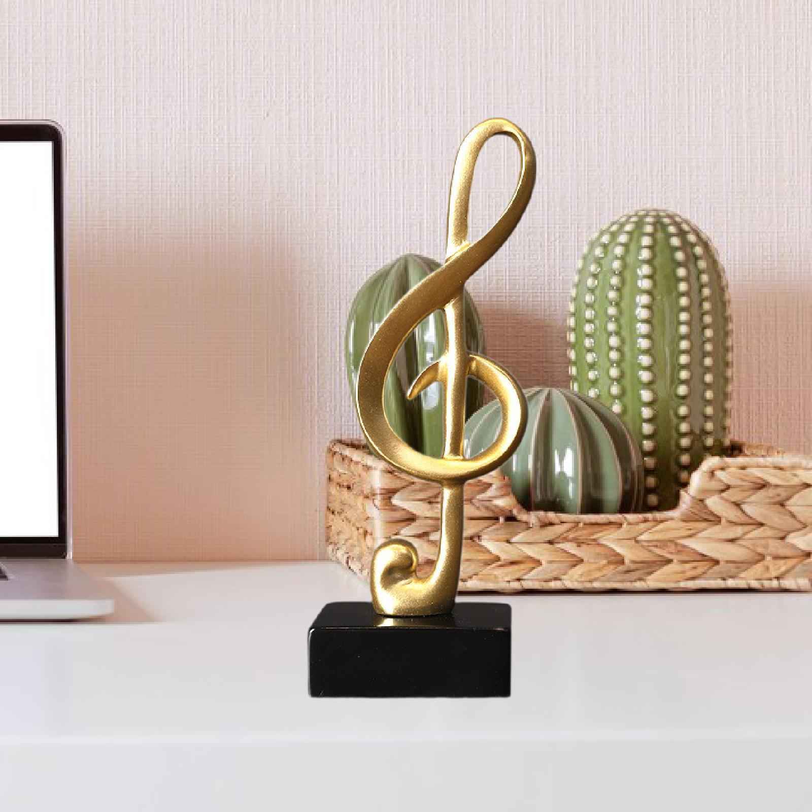 Music Note Sculpture Table Centerpiece Creative for Bookshelf Desk Fireplace Style A